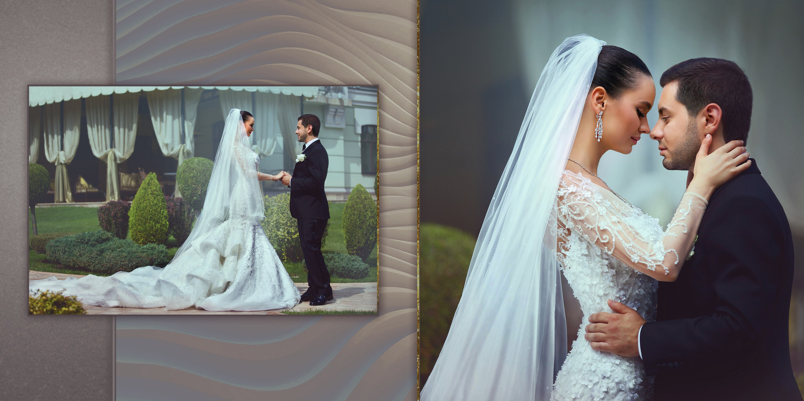 Свадебная фотокнига. Фотограф Кирсанова Наталия. Фотохудожник Наталия Кирсанова