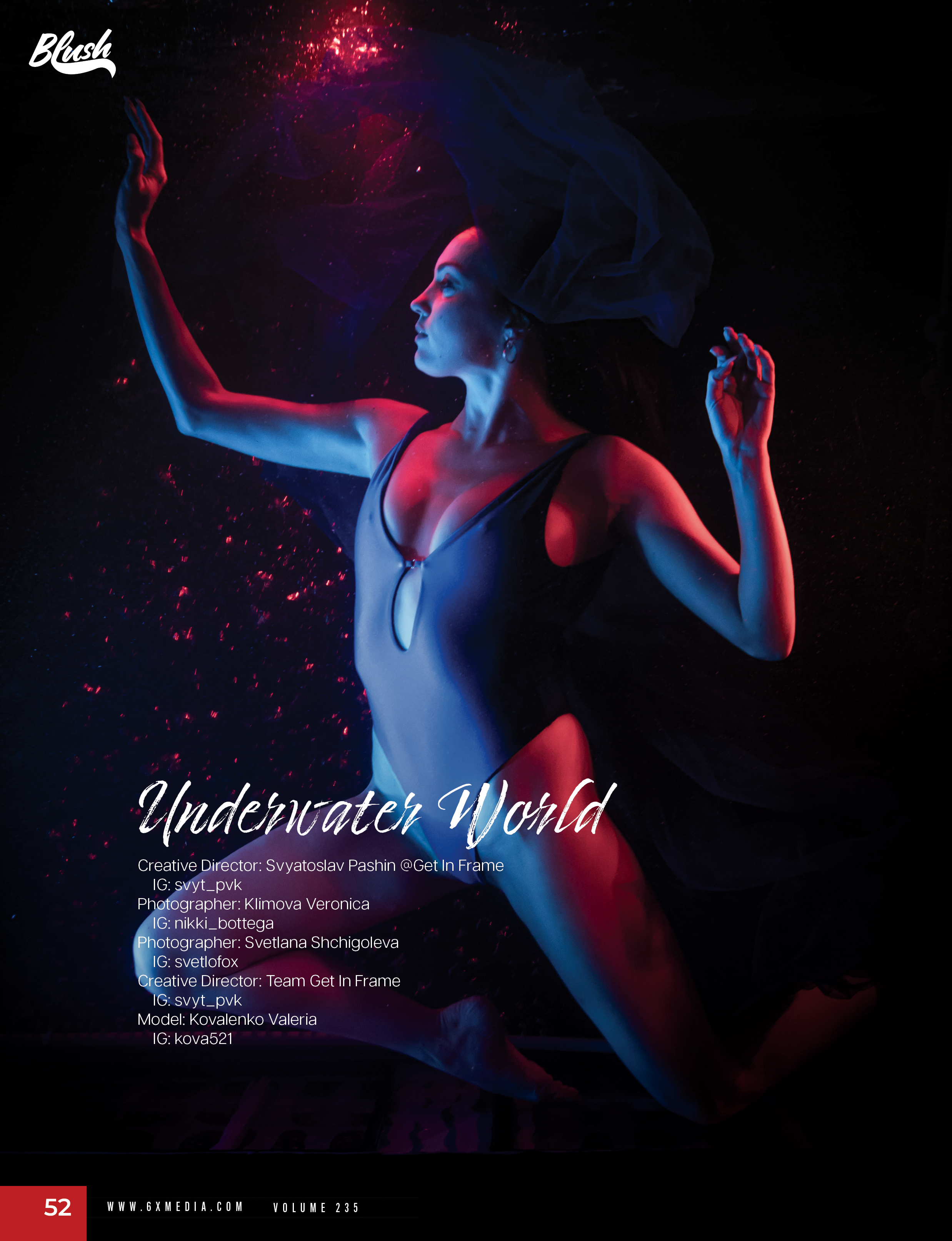 Аквасъемка (журнал BLUSH, Atlanta USA)