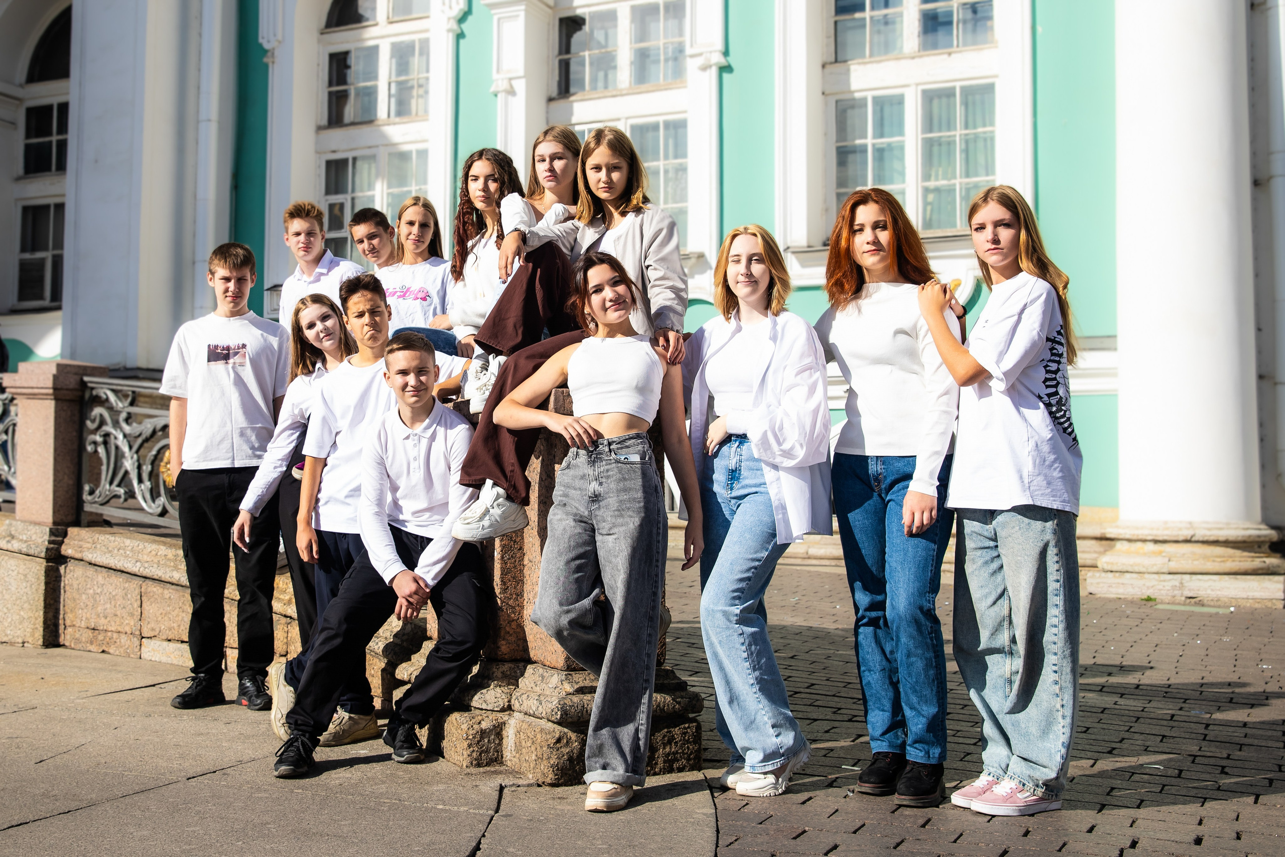 Фотосессия для школьного альбома в центре Санкт-Петербурга