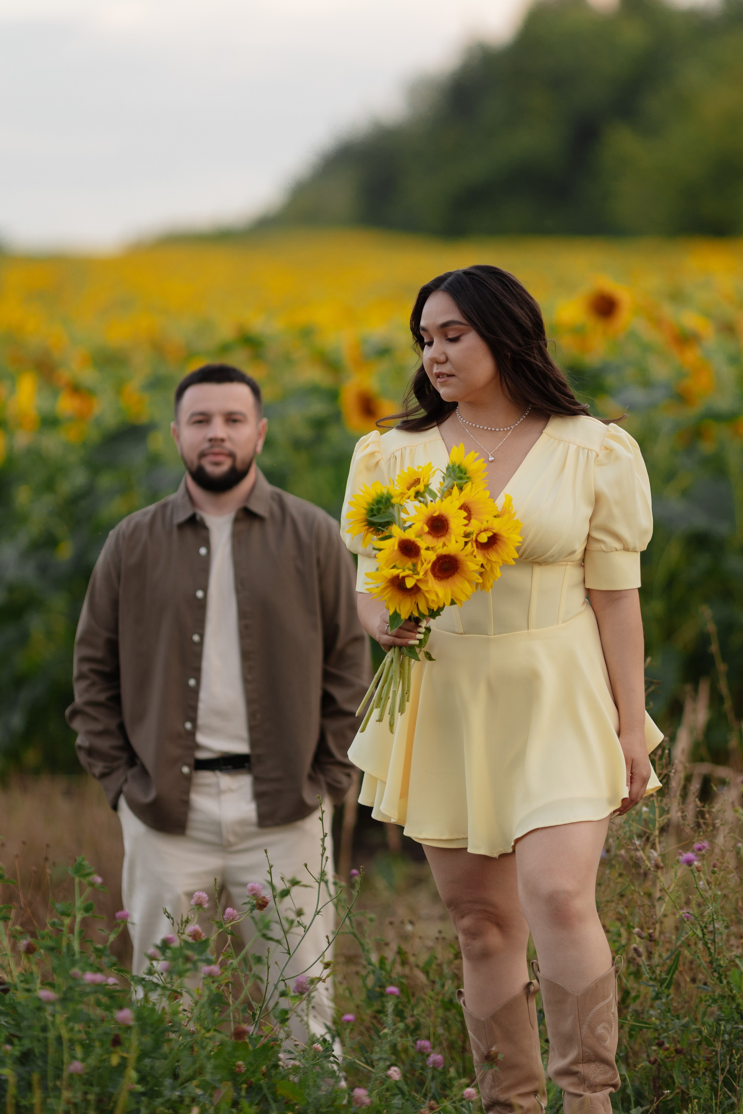 Предсвадебная Подсолнухи. Свадебный и репортажный фотограф г. Чебоксары Евгений Леонидович