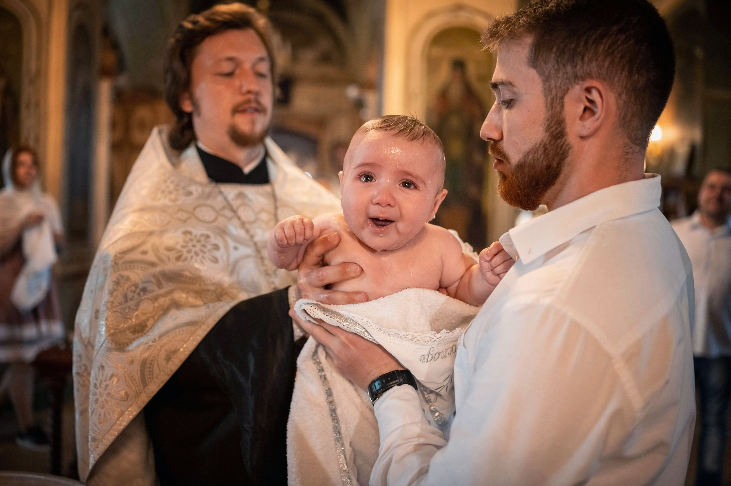 Крещение мл. Иоанна. Семейный фотограф в г. Воскресенск Наталия Молева