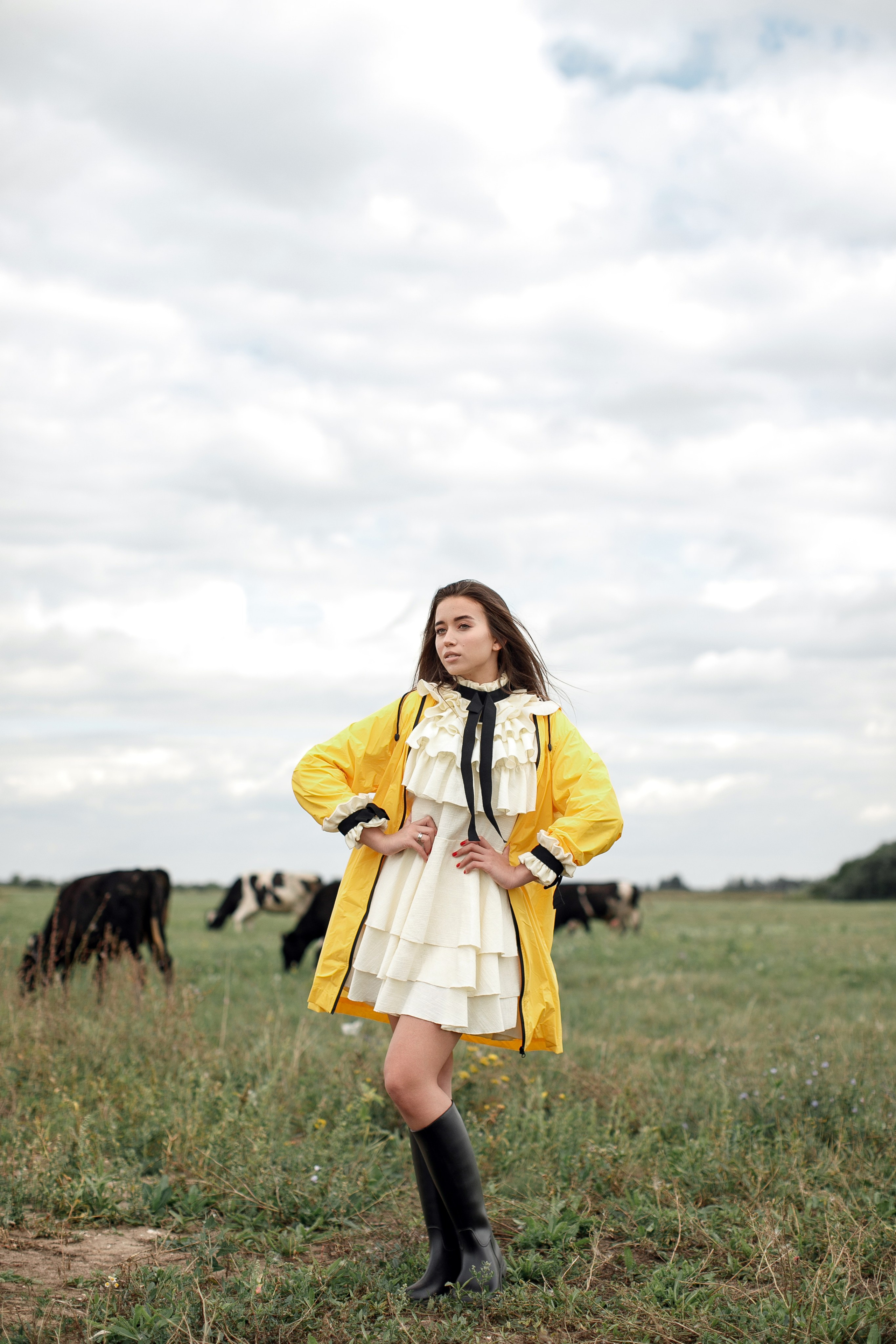 Фотосессия Полины у маяка. Свадебный фотограф Москва