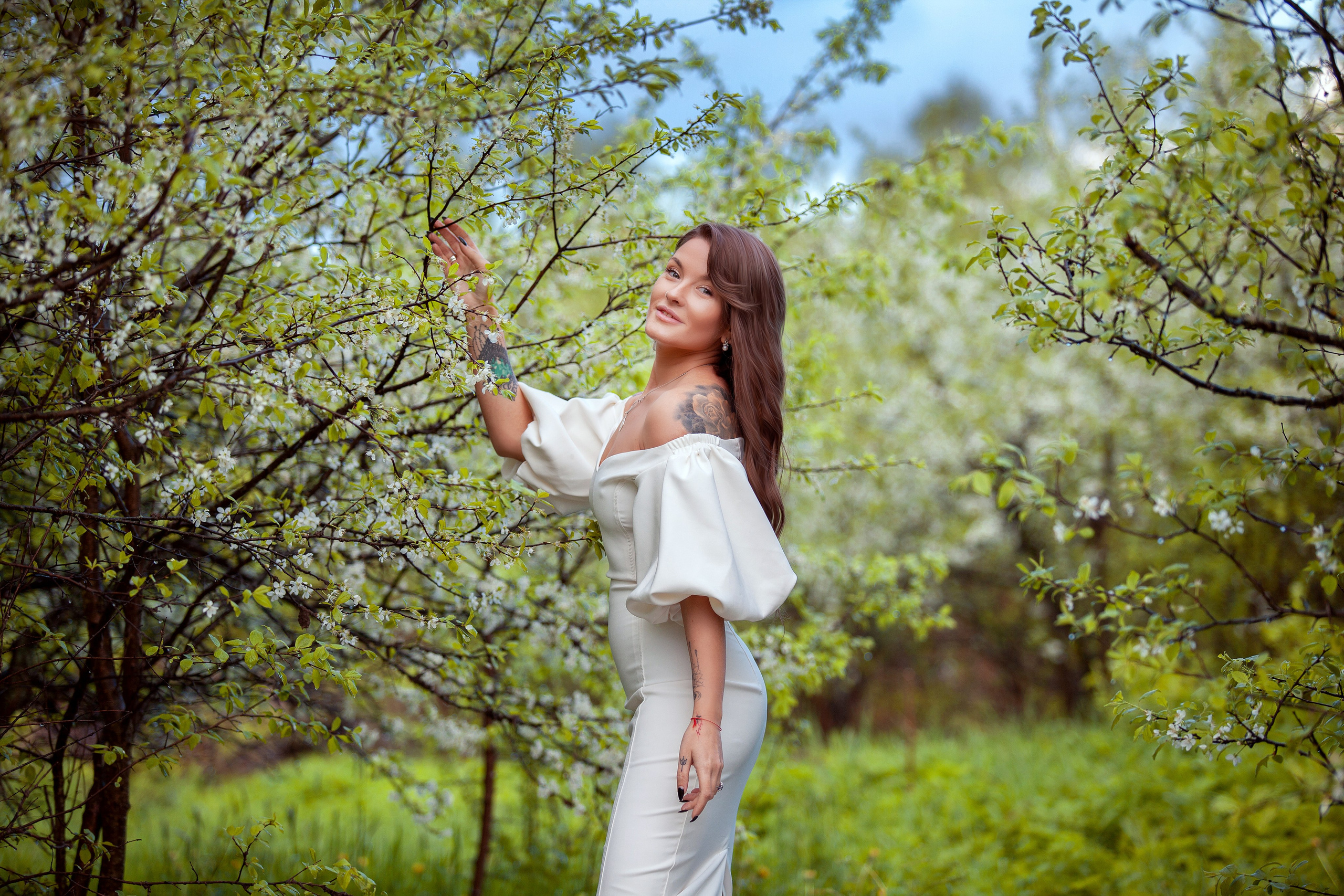 В цветах. Фотограф Мария Кольцова