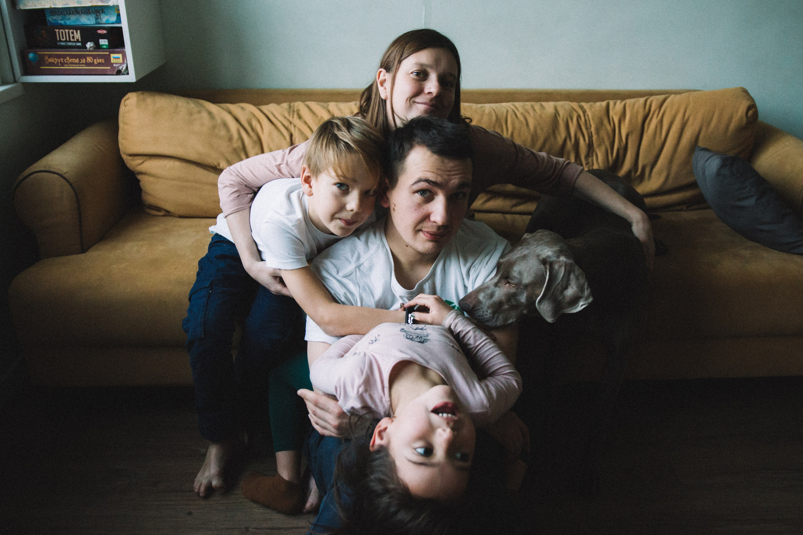 Домашняя семейная фотосессия. Фотограф Лебедева Наталья