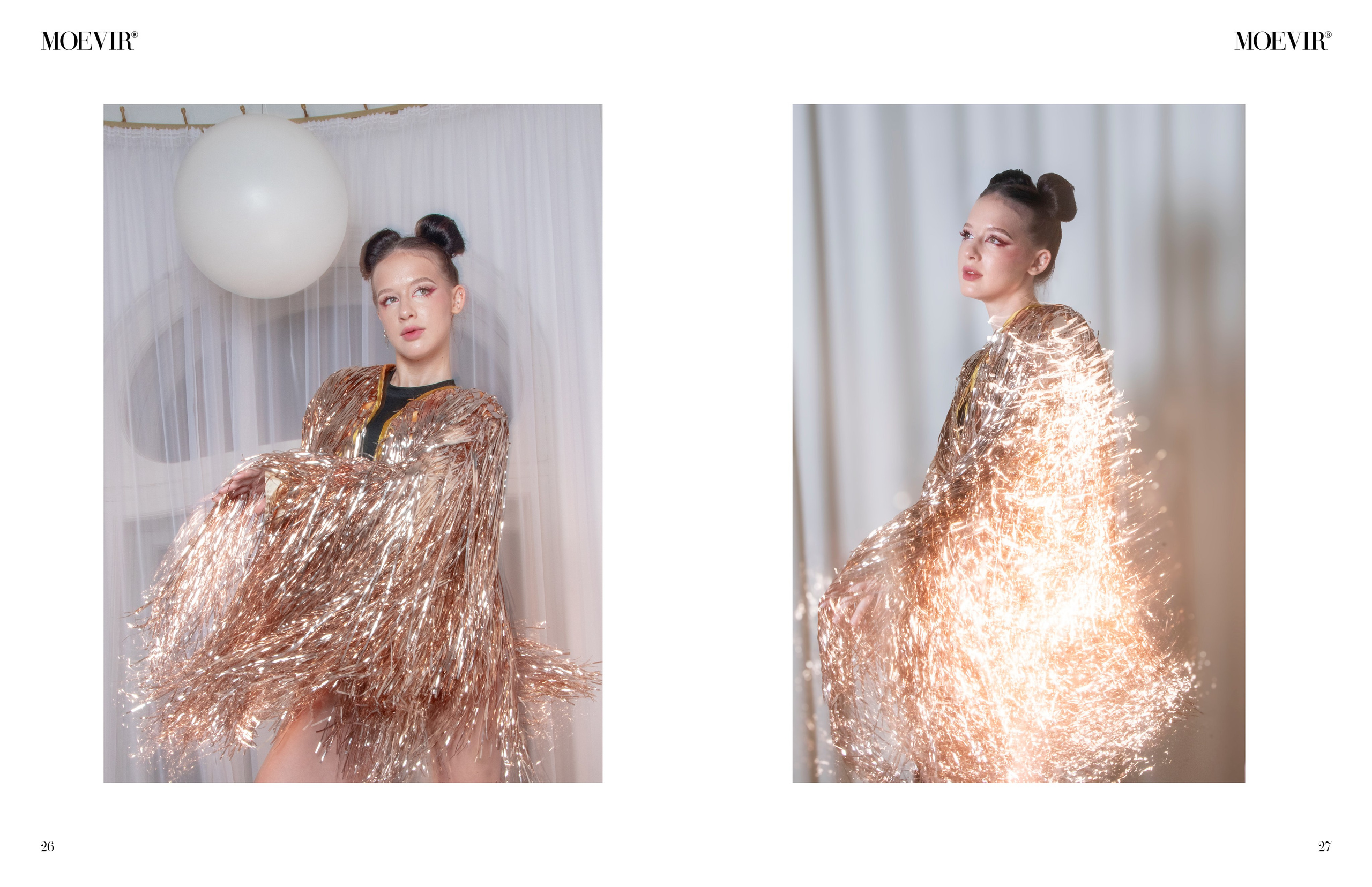 Новогодняя блестящая публикация в Moevir magazine. Портретный фотограф в Санкт-Петербурге Савельева Ольга