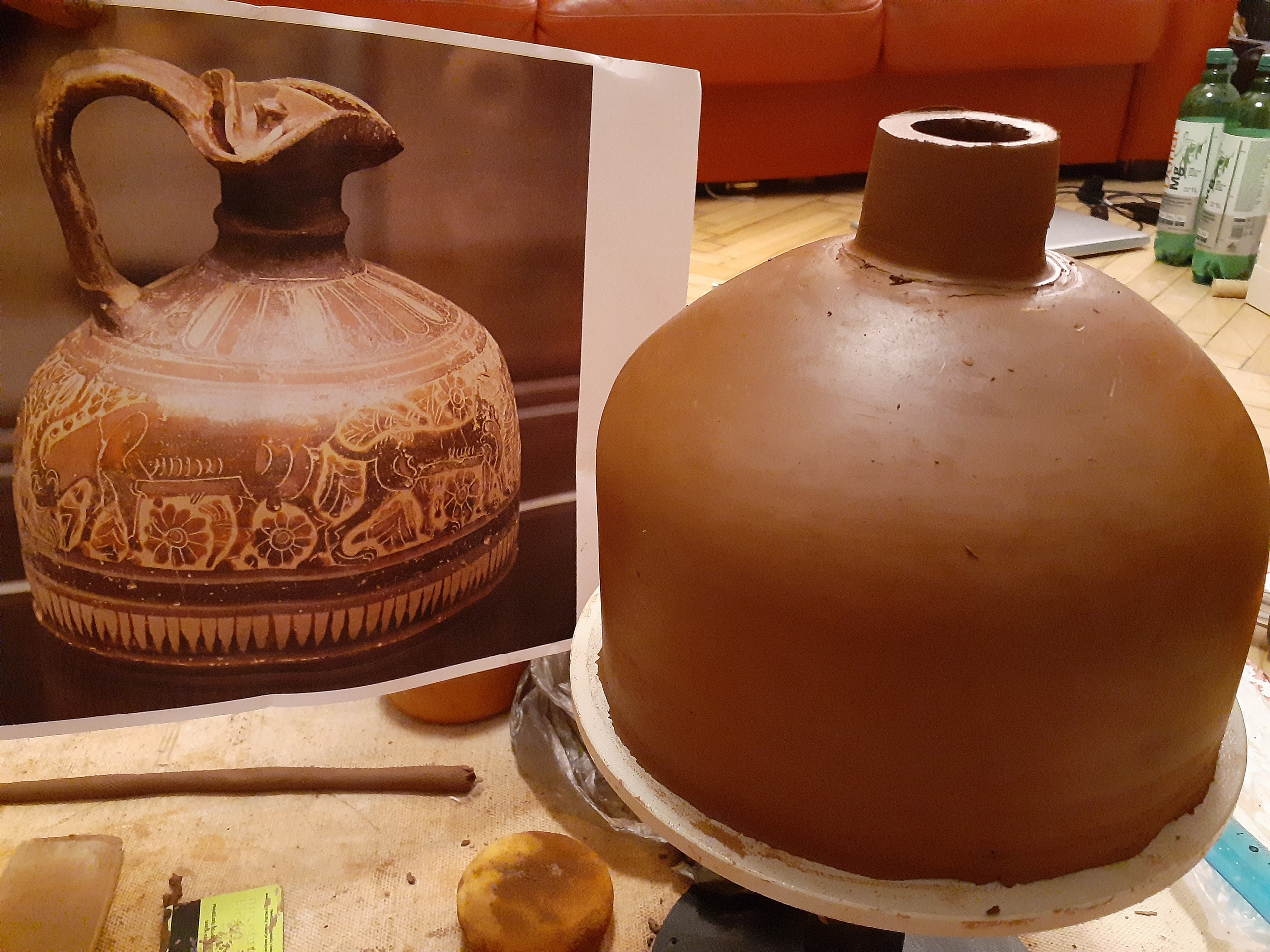 Что остается за кадром, или процесс работы керамиста. Керамика с историей. Елена Рогалёва