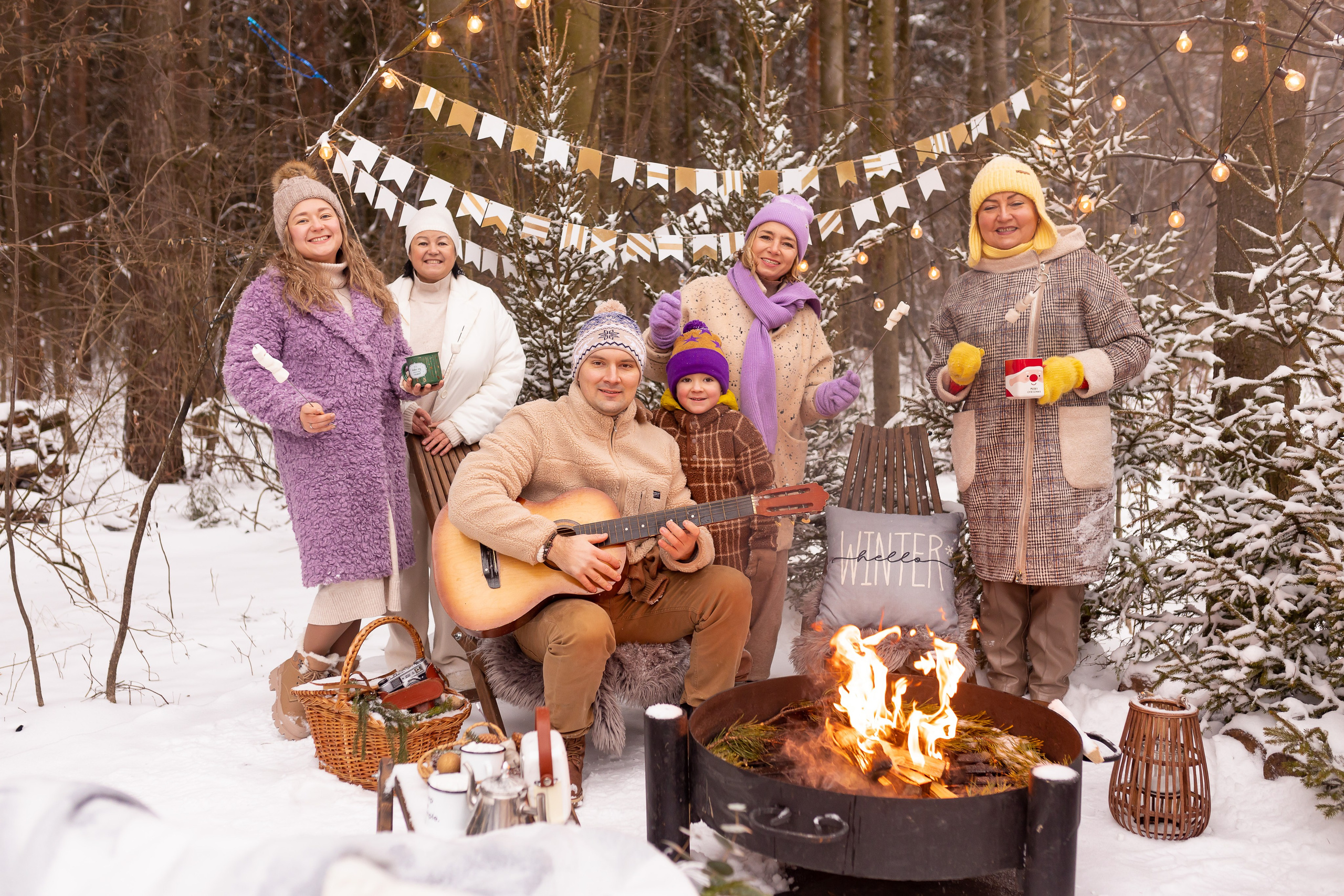 Первый снег в Декабре 2024. Семейный и детский фотограф в городе Подолск МО Крылова Ирина