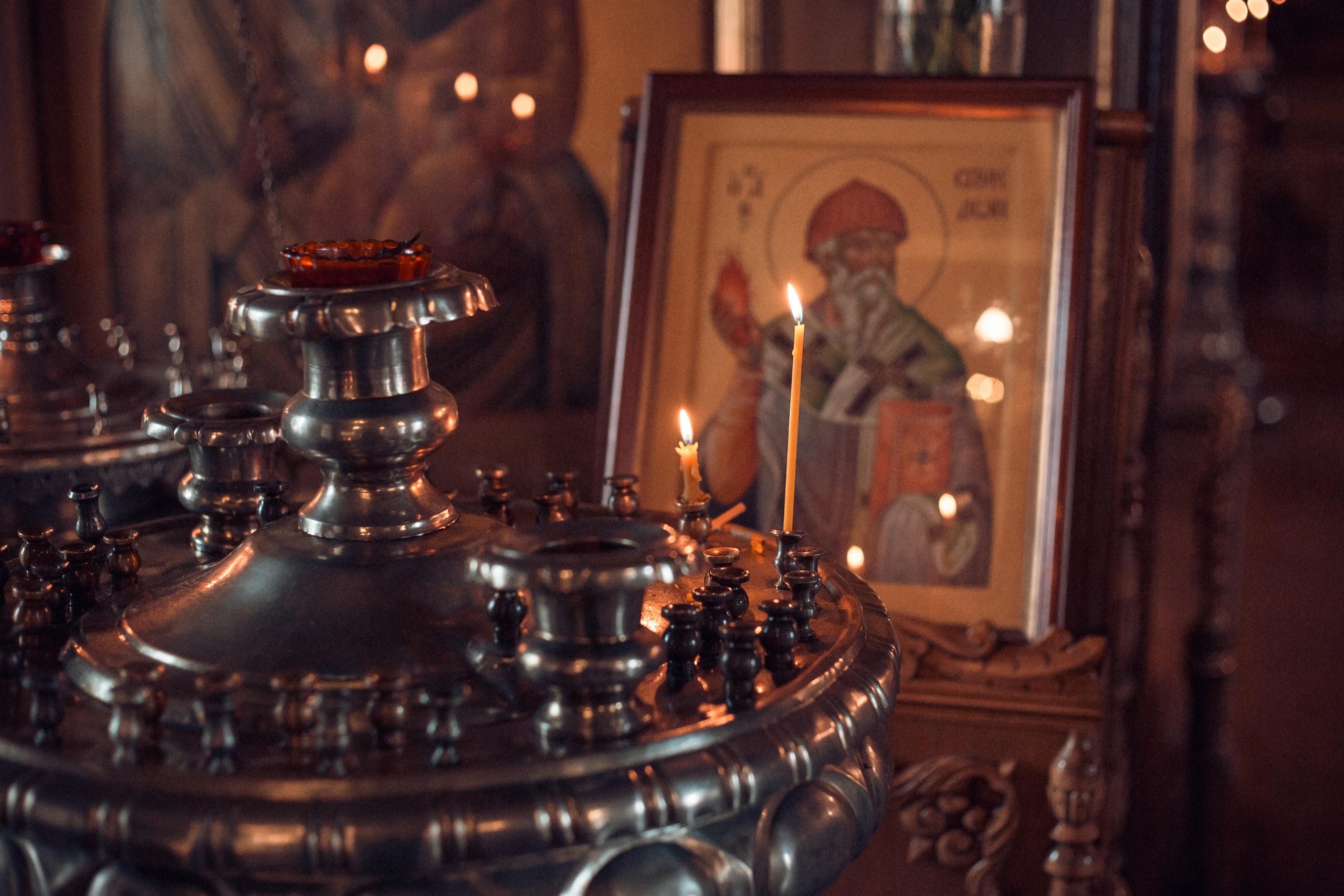 Крещение Артемия в Георгиевской церкви Калуги