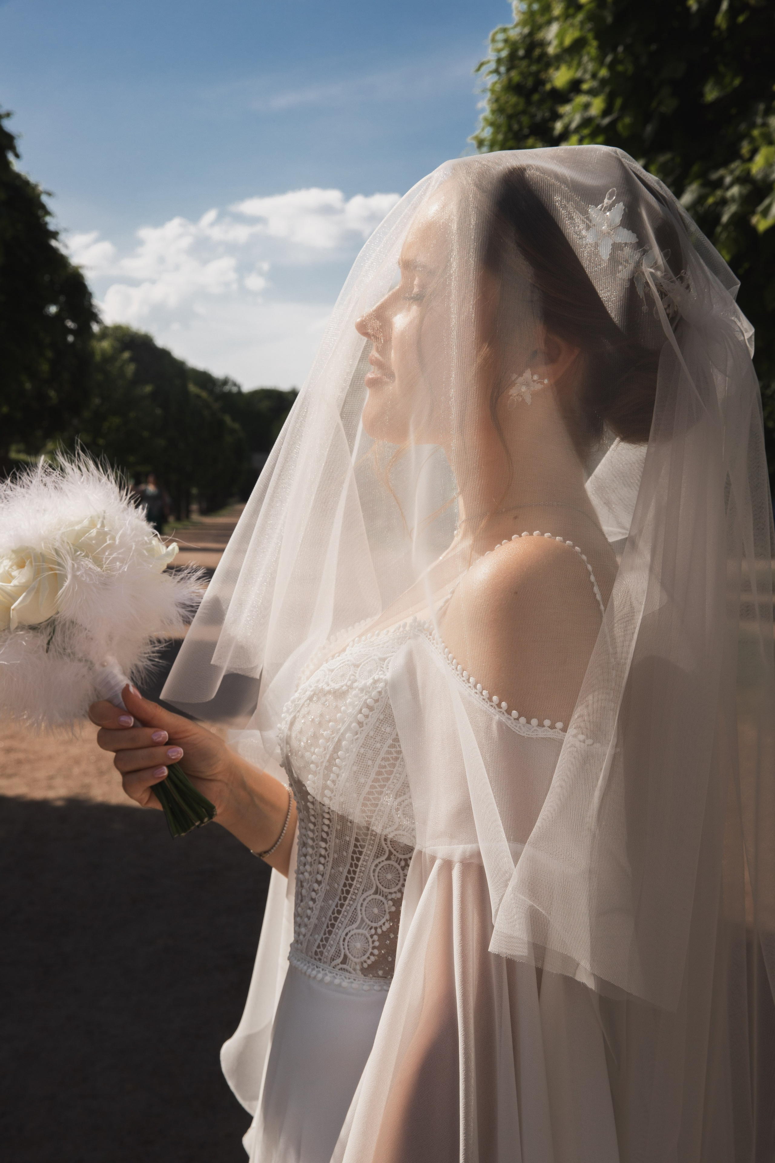 Летняя свадьба в Кусково. Свадебный и портретный фотограф в Москве Мария Кравченко