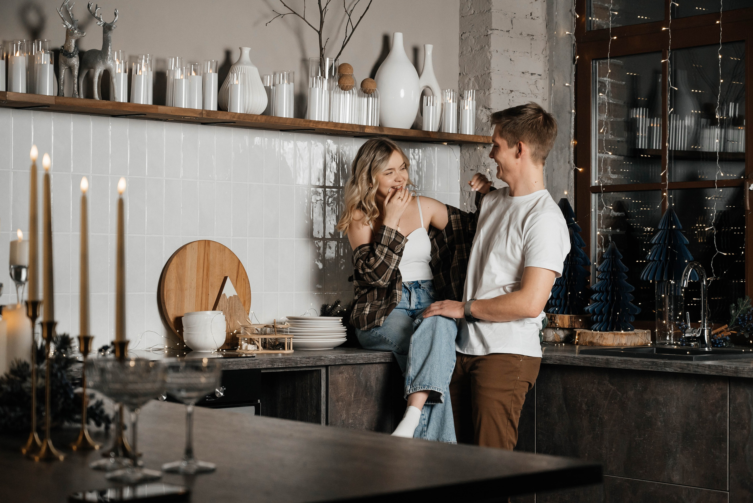 Новогодняя съёмка для Марии и Ивана. Свадебный и семейный фотограф г. Ярославль Савинская Анастасия