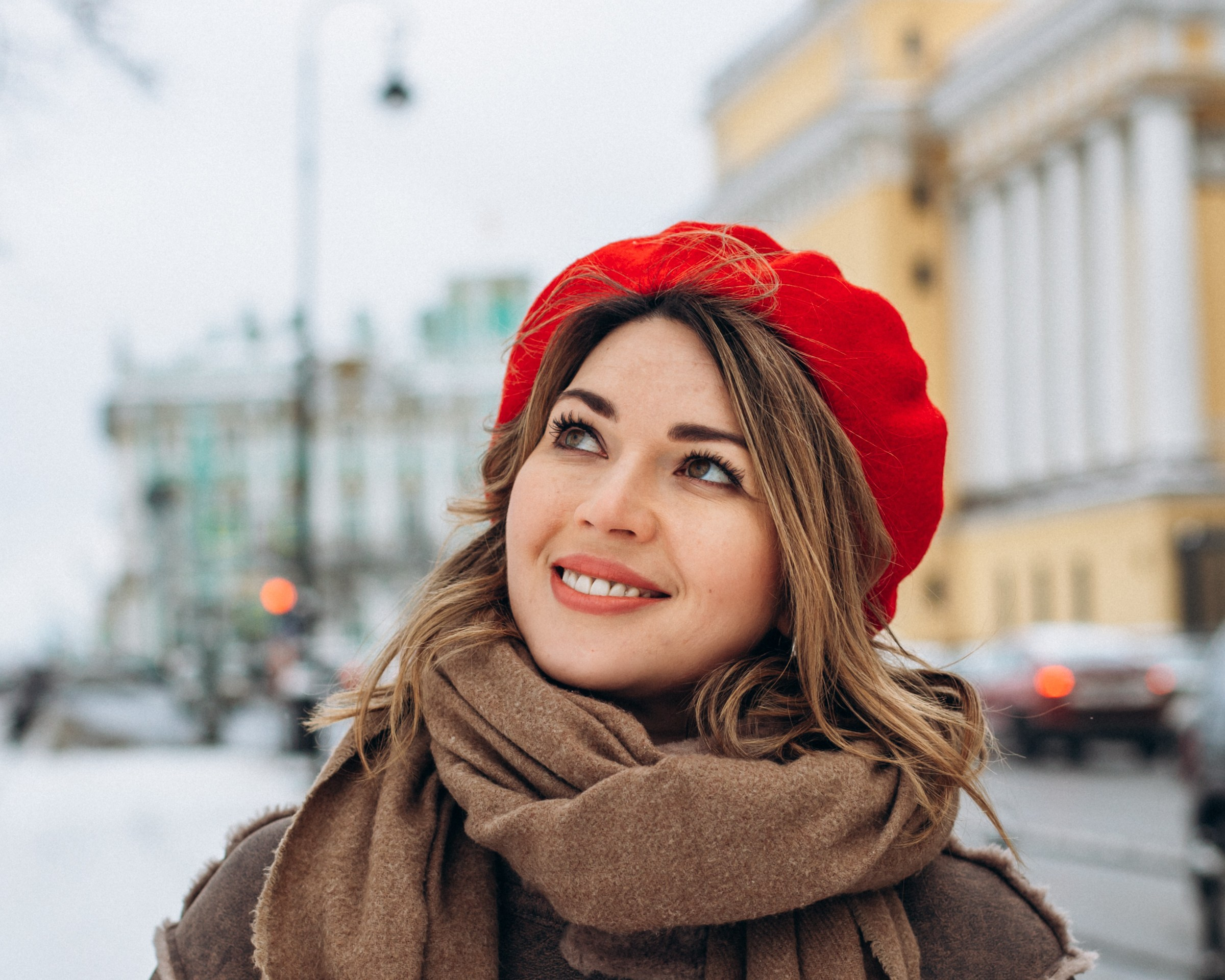 Анастасия в феврале. Фотопрогулка в Петербурге. Индивидуальный и семейный фотограф в Санкт-Петербурге