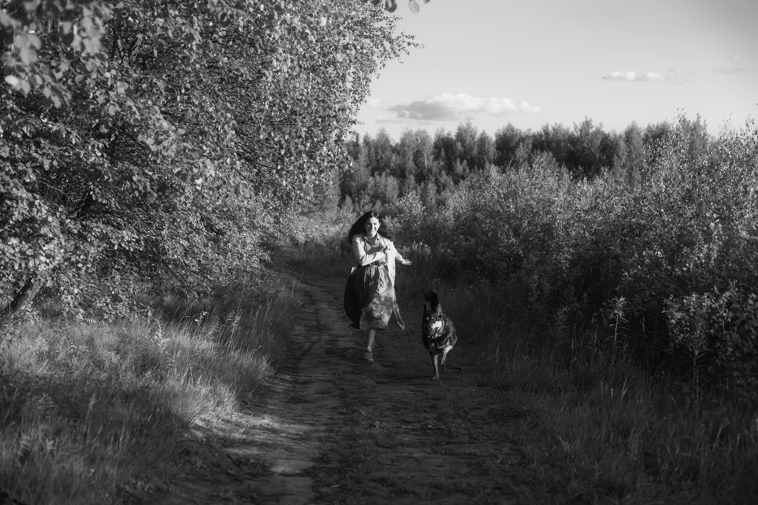 Прогулка с собакой. Ekaterina Beridze