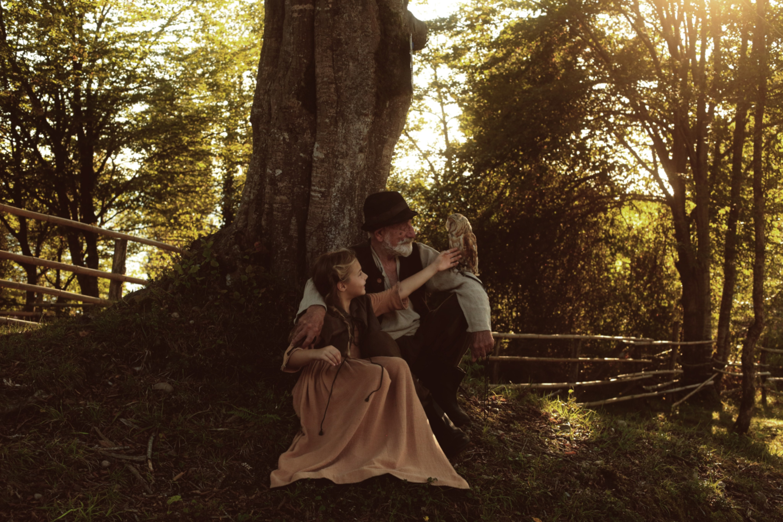 Кинематографическая съемка. Старик и дети. Ekaterina Beridze