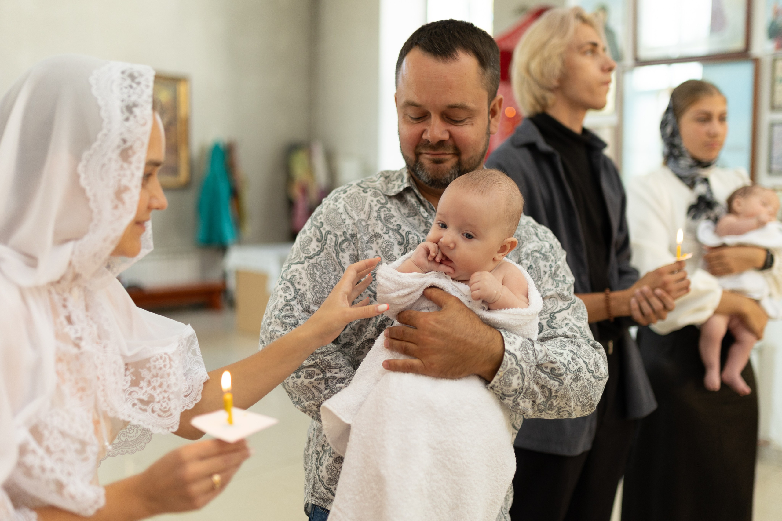 Крещение Артёма (все фото с таинсвта крещения). Фотограф новорожденных. Детский и семейный фотограф Марьяна Юдина