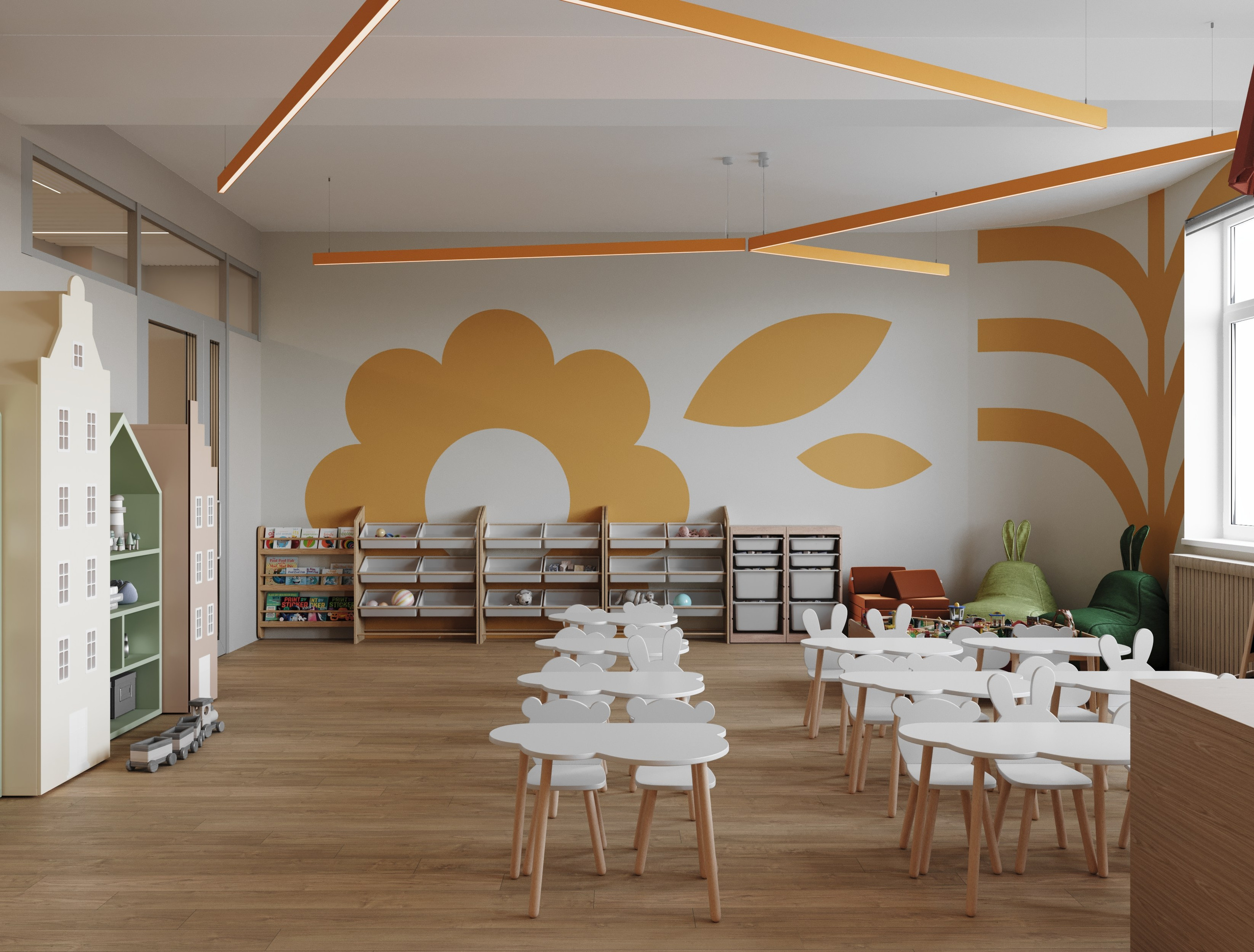 Детский Сад в Люберцах. Архитектурные интерьеры