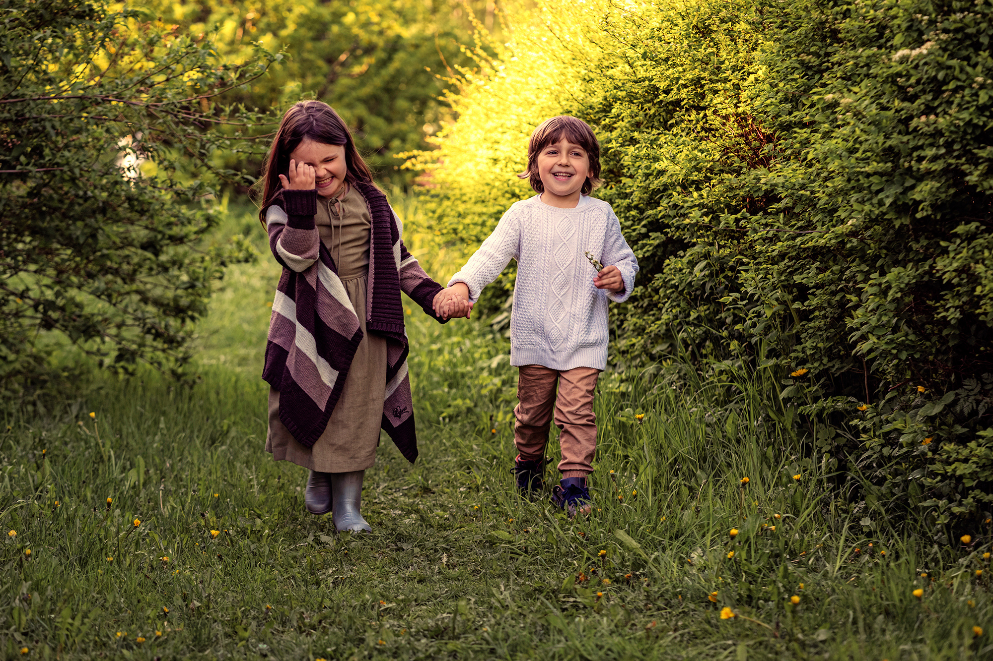 Творческая съёмка в стиле «ДЕТСТВО В ДЕРЕВНЕ». Свадебный и семейный фотограф Ольга Батова в Ярославле