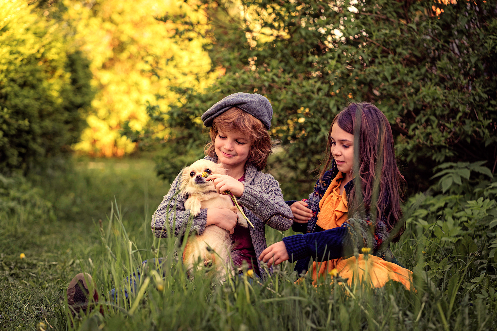 Творческая съёмка в стиле «ДЕТСТВО В ДЕРЕВНЕ». Свадебный и семейный фотограф Ольга Батова в Ярославле