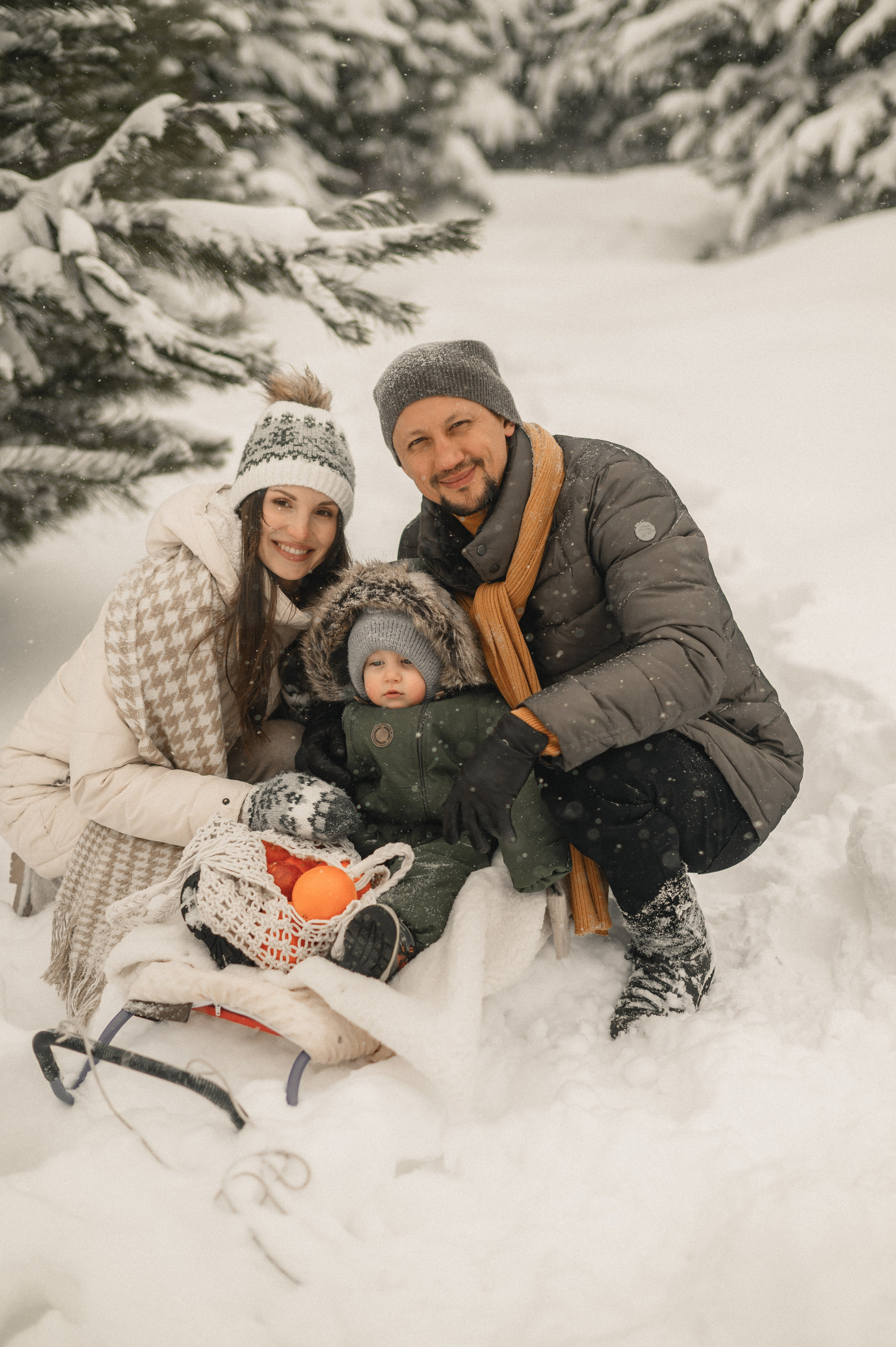 Прогулка в снегопад. Семейный фотограф в г. Ставрополь, Сорокина Мария