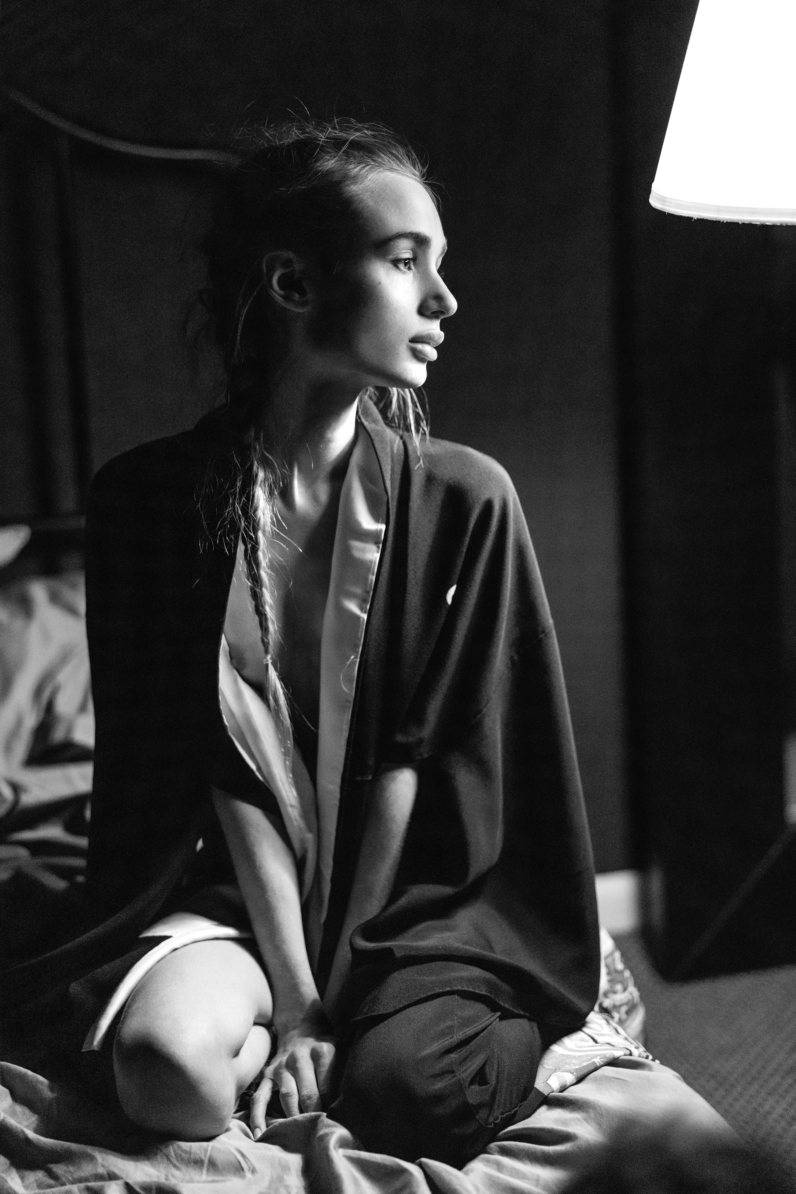 ЧБ для Поли. Женский и контент фотограф в Москве. Алла Поломарь