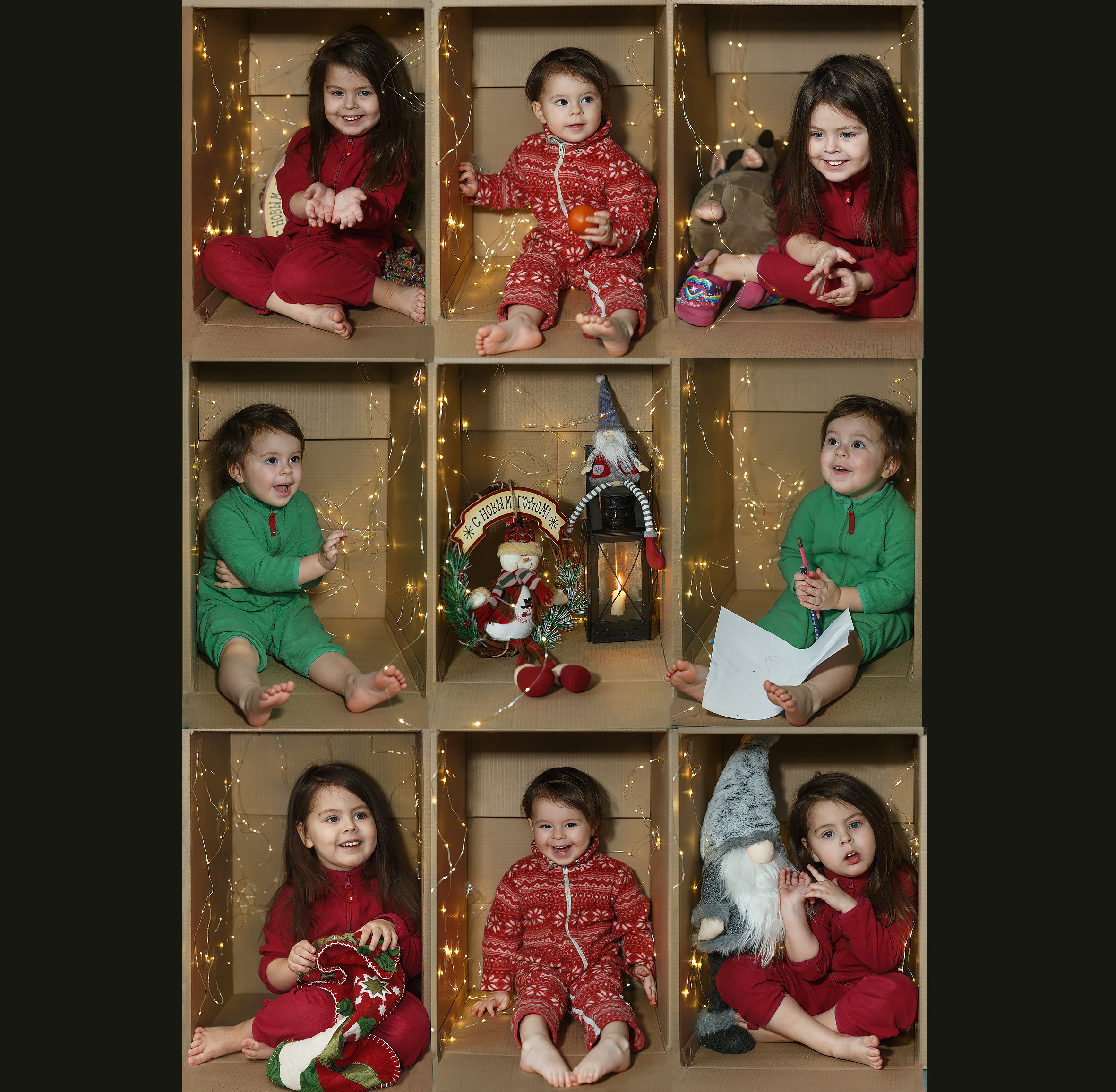 Рождественская детская фотосессия