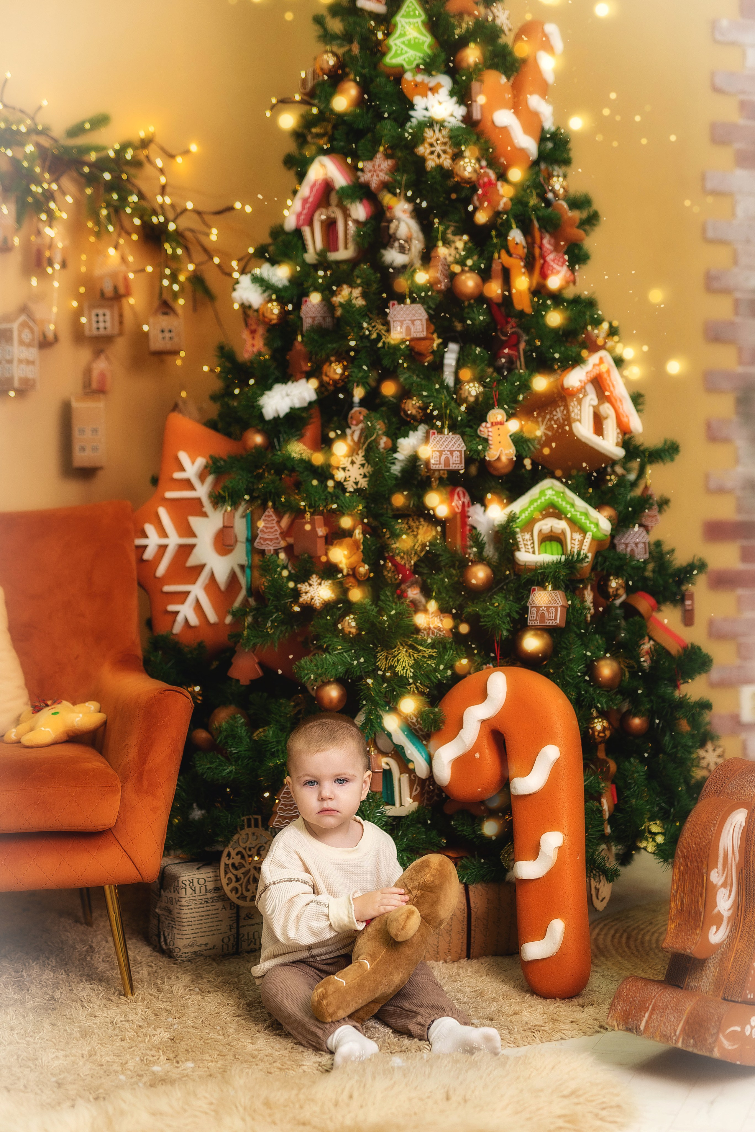 Новогодняя студийная фотосессия. Семейный, детский фотограф в Воронеже Анна Никитина