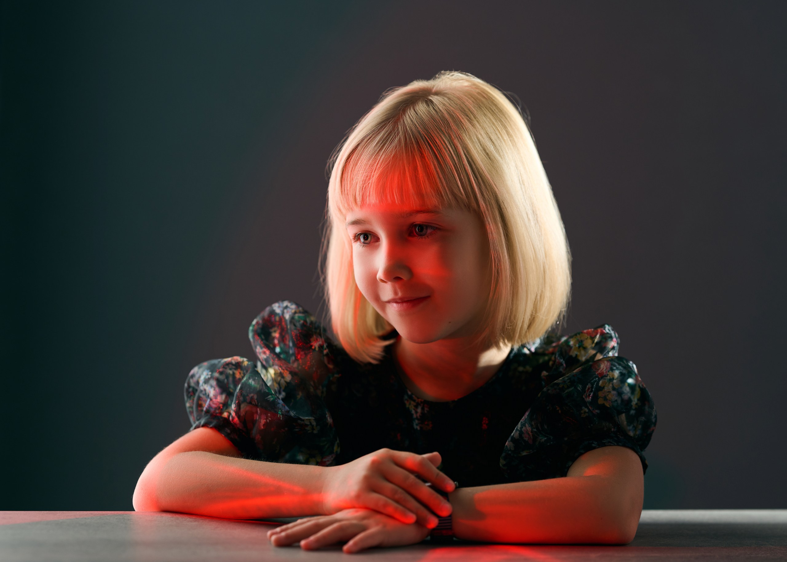 Съемка в студии для девочки