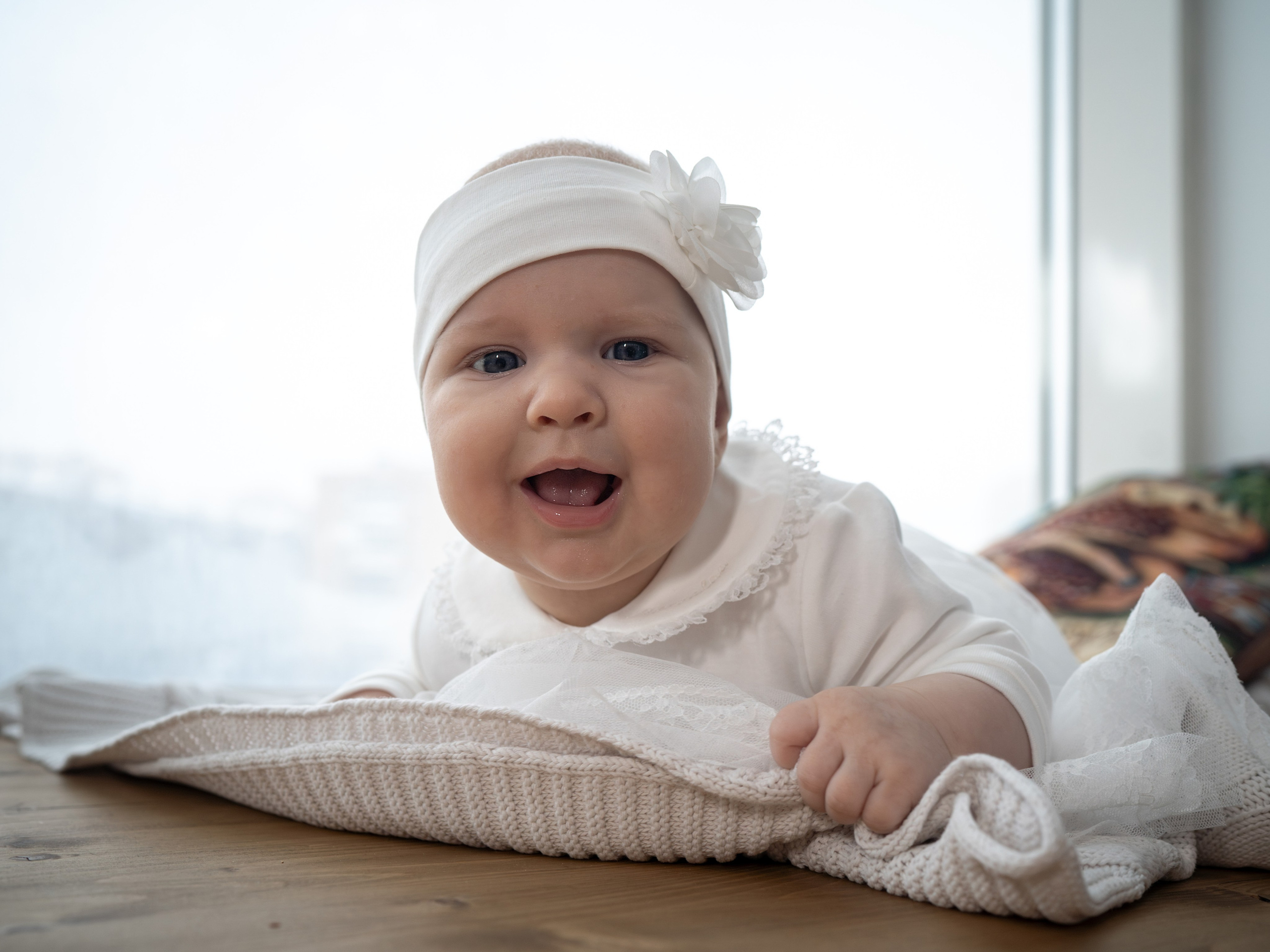 С самоедской лайкой. Фотограф Зинаида Евдокимова