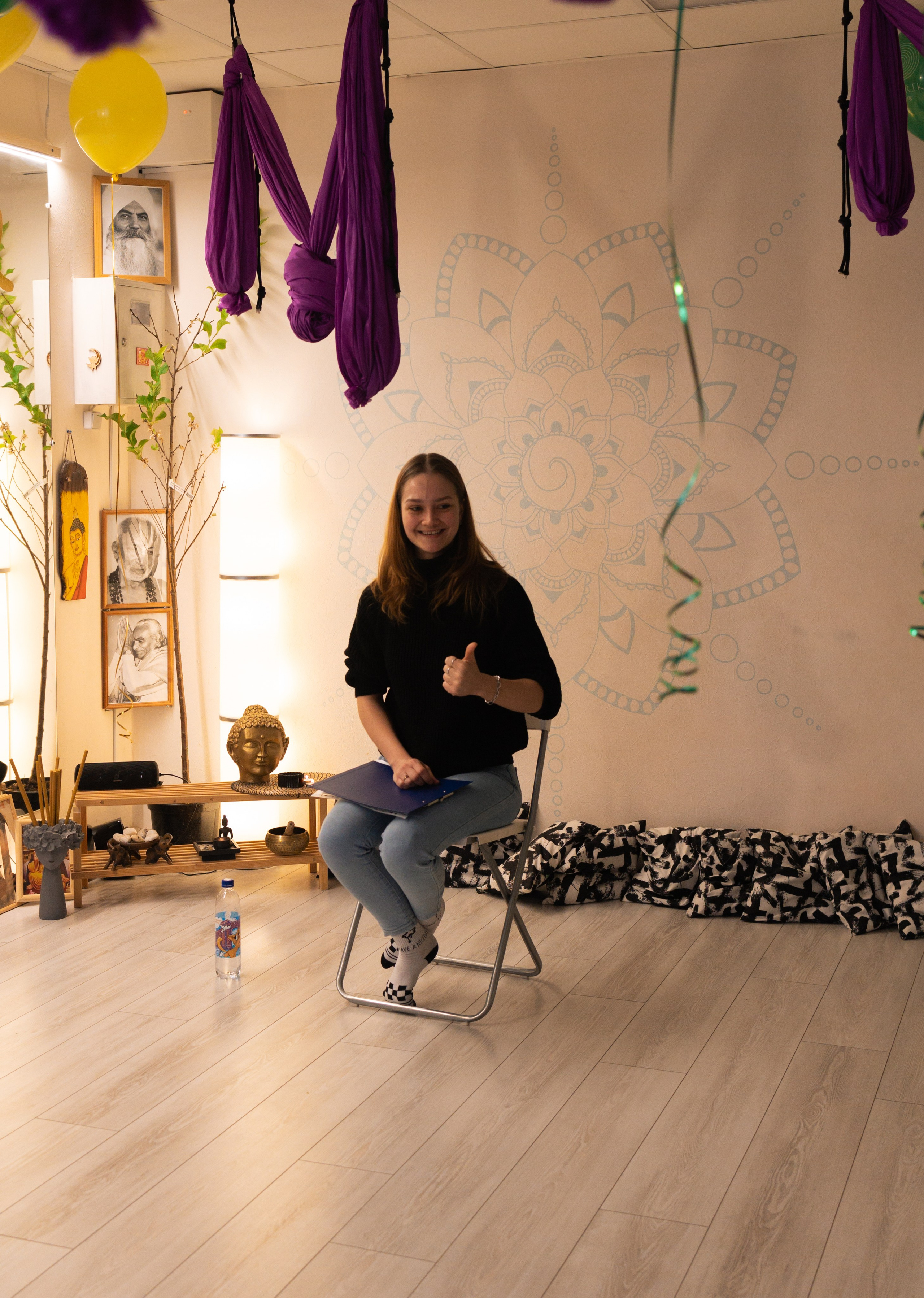 Мастер-класс в йога студии. Портретный фотограф в Санкт-Петербурге