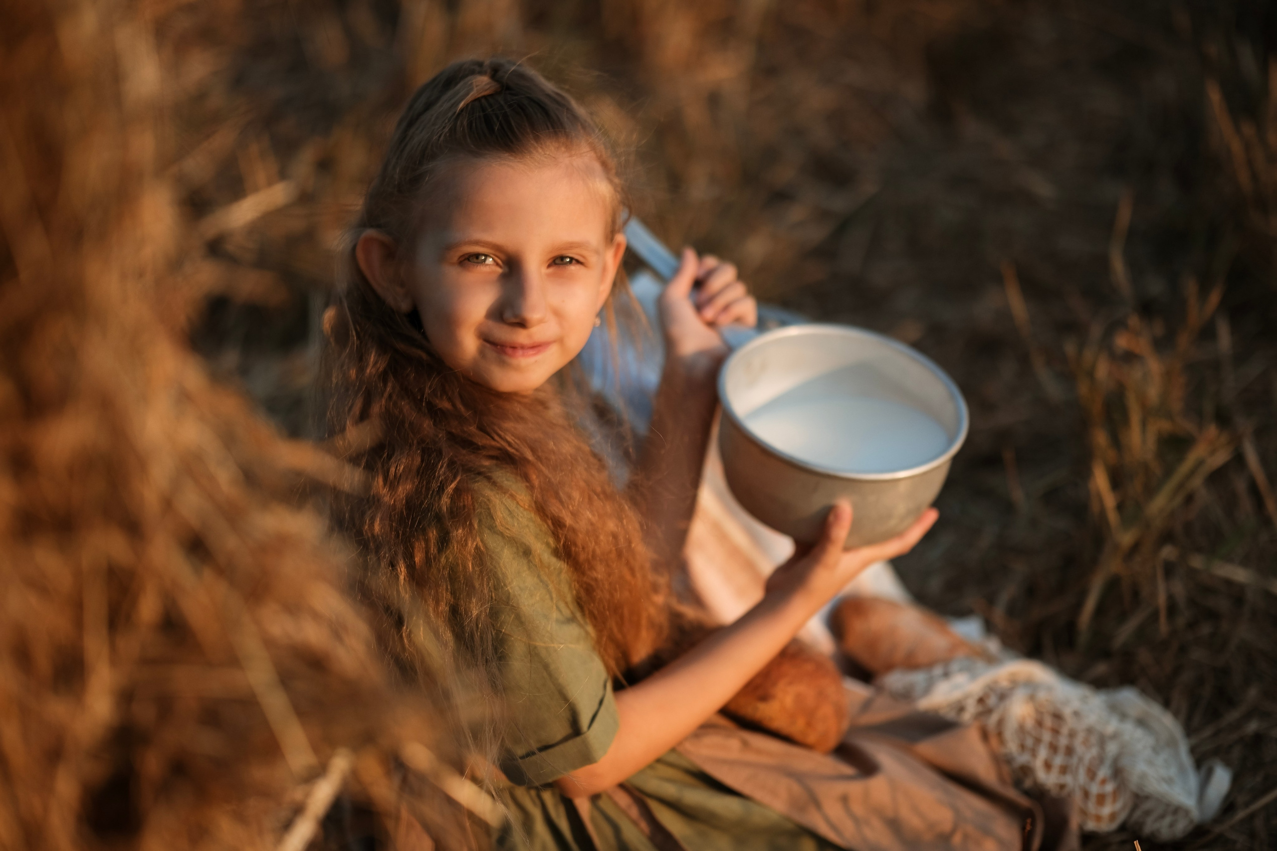 По полюшку. Фотограф новорожденных в Брянске Анжелика Прохоренкова