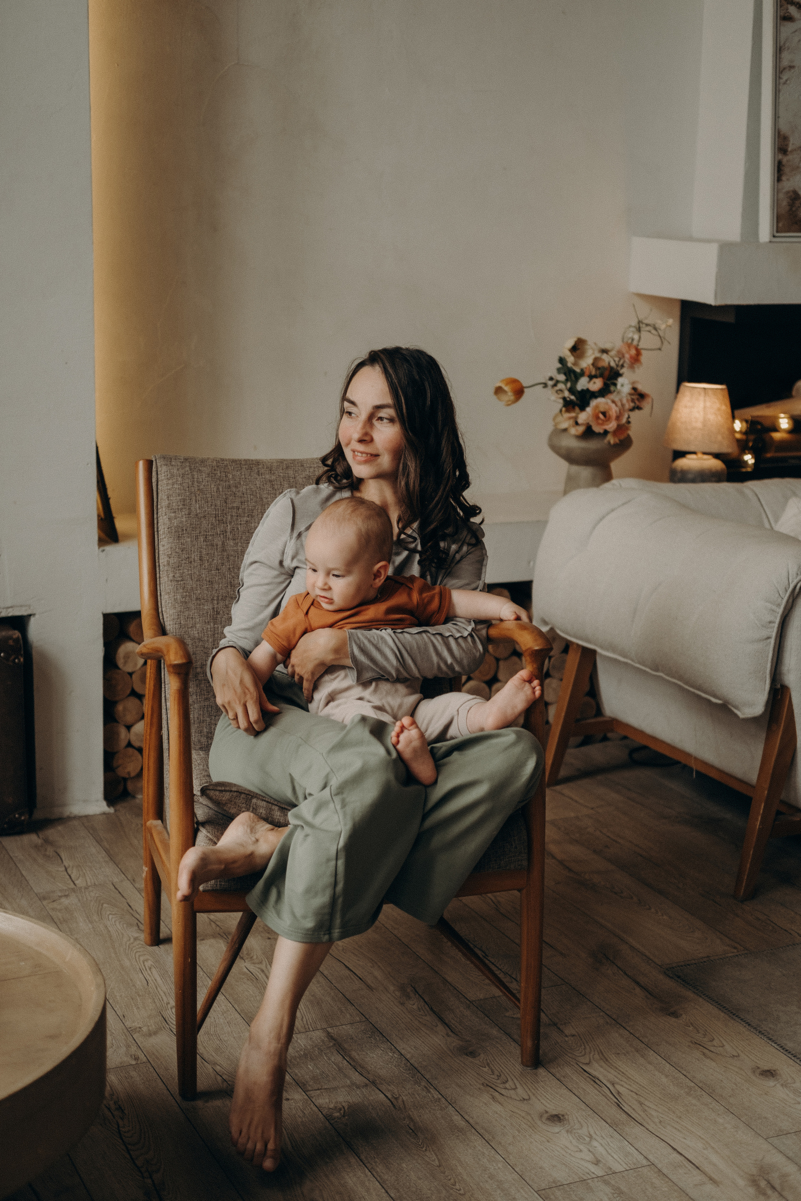 Мама папа и малыш дома фотосессия. Семейный фотограф в Москве Кристина Маркос