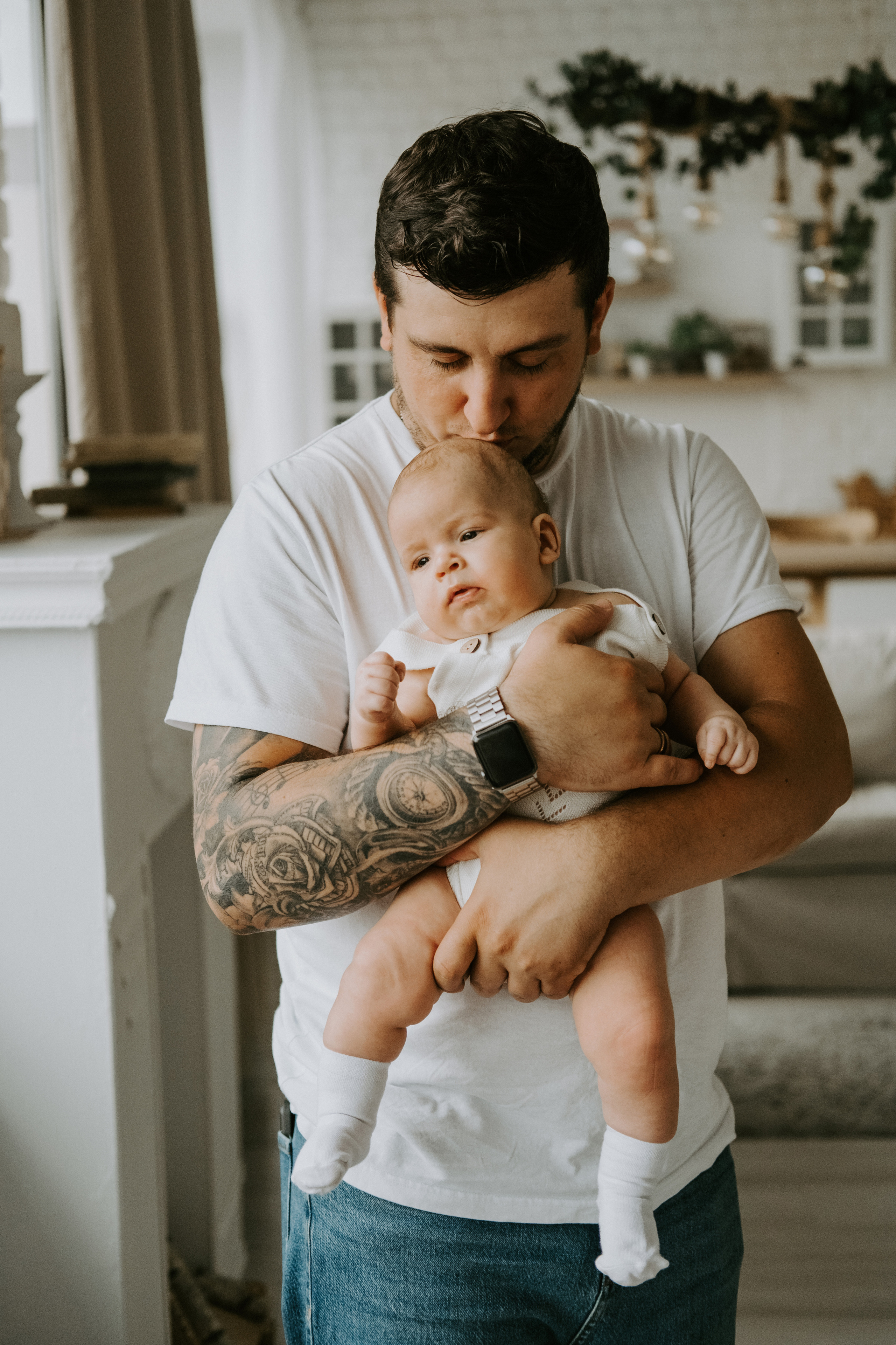 Фотосессия новорожденных в Москве в стиле лайфстайл. Семейный фотограф в Москве Кристина Маркос
