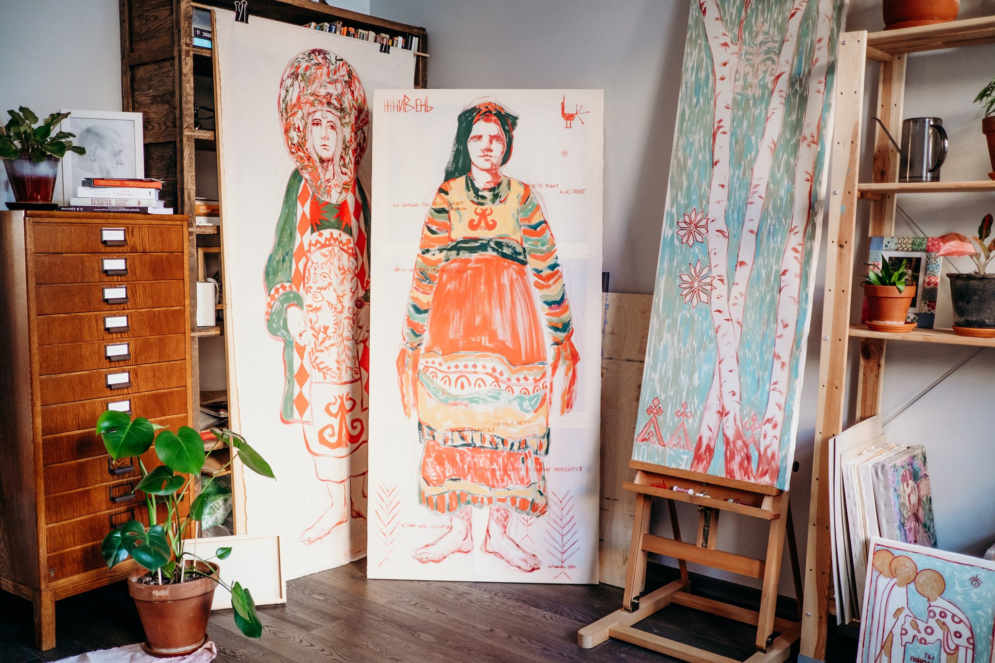 В мастерской у Анны Самойловой. Portrait and reportage photographer