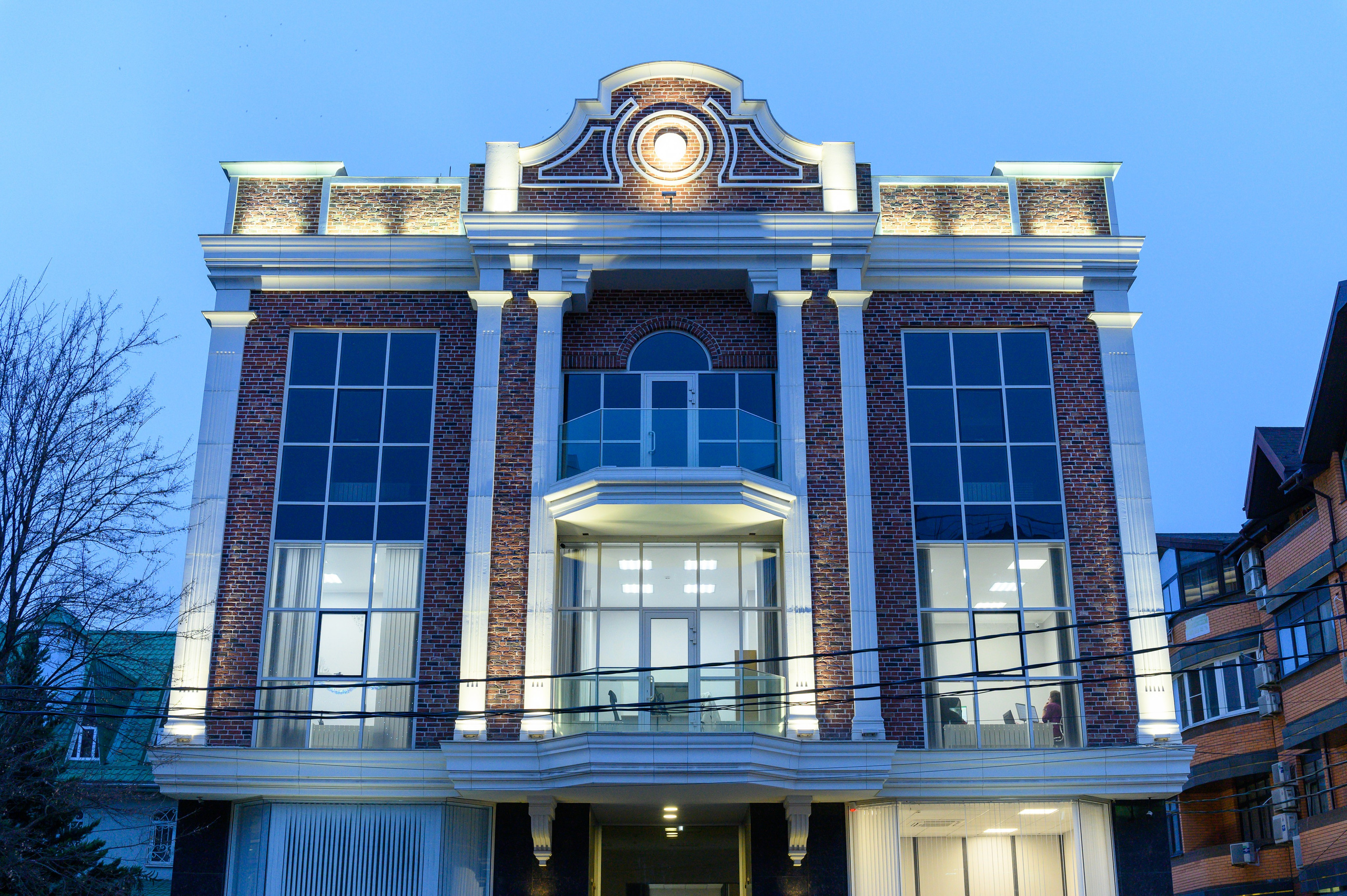 Архитектурная подсветка фасадов зданий. Вячеслав Скрипник Фотограф Краснодар