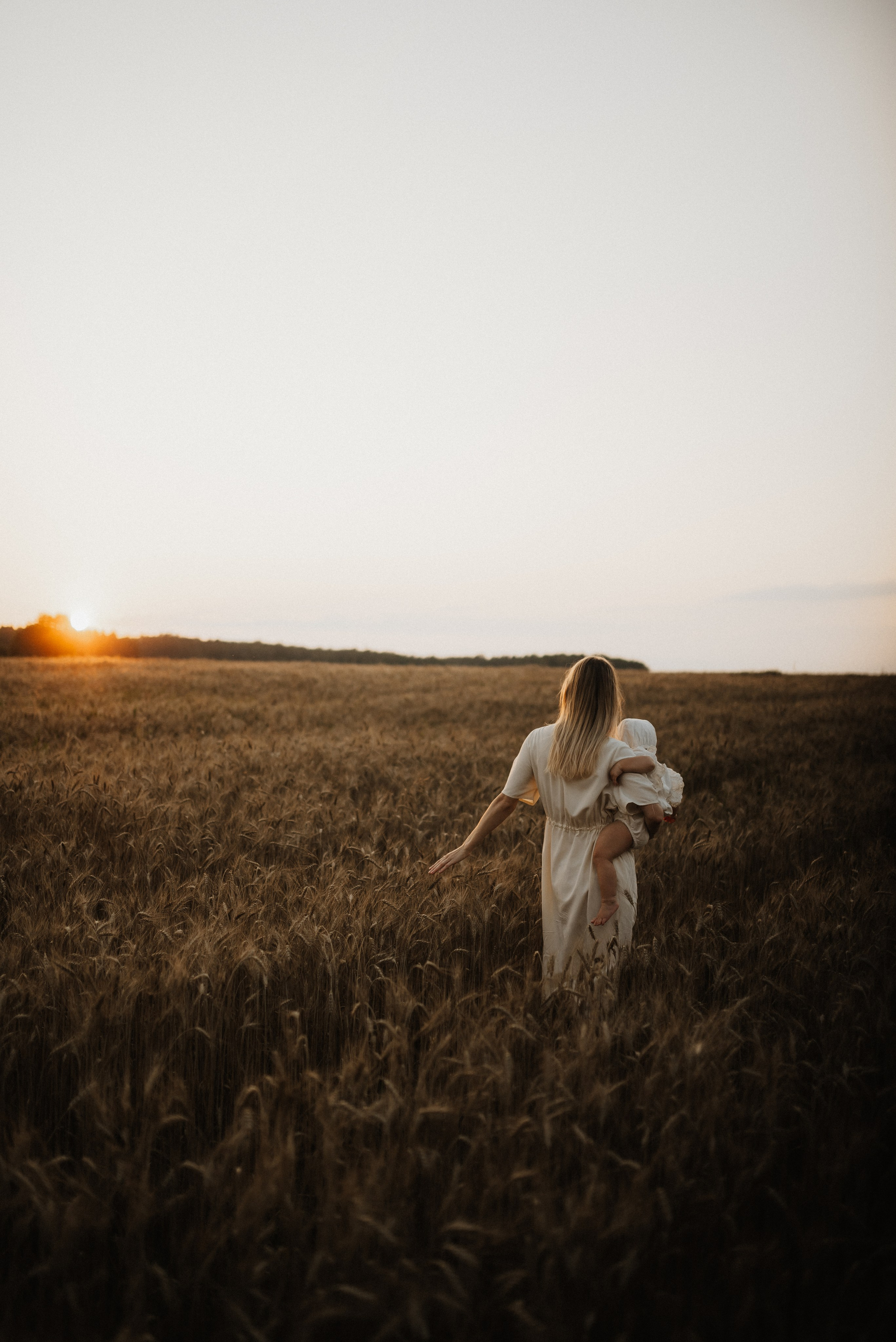 Красивая закатная история мамы и дочки. Фотограф Алексин, Тула