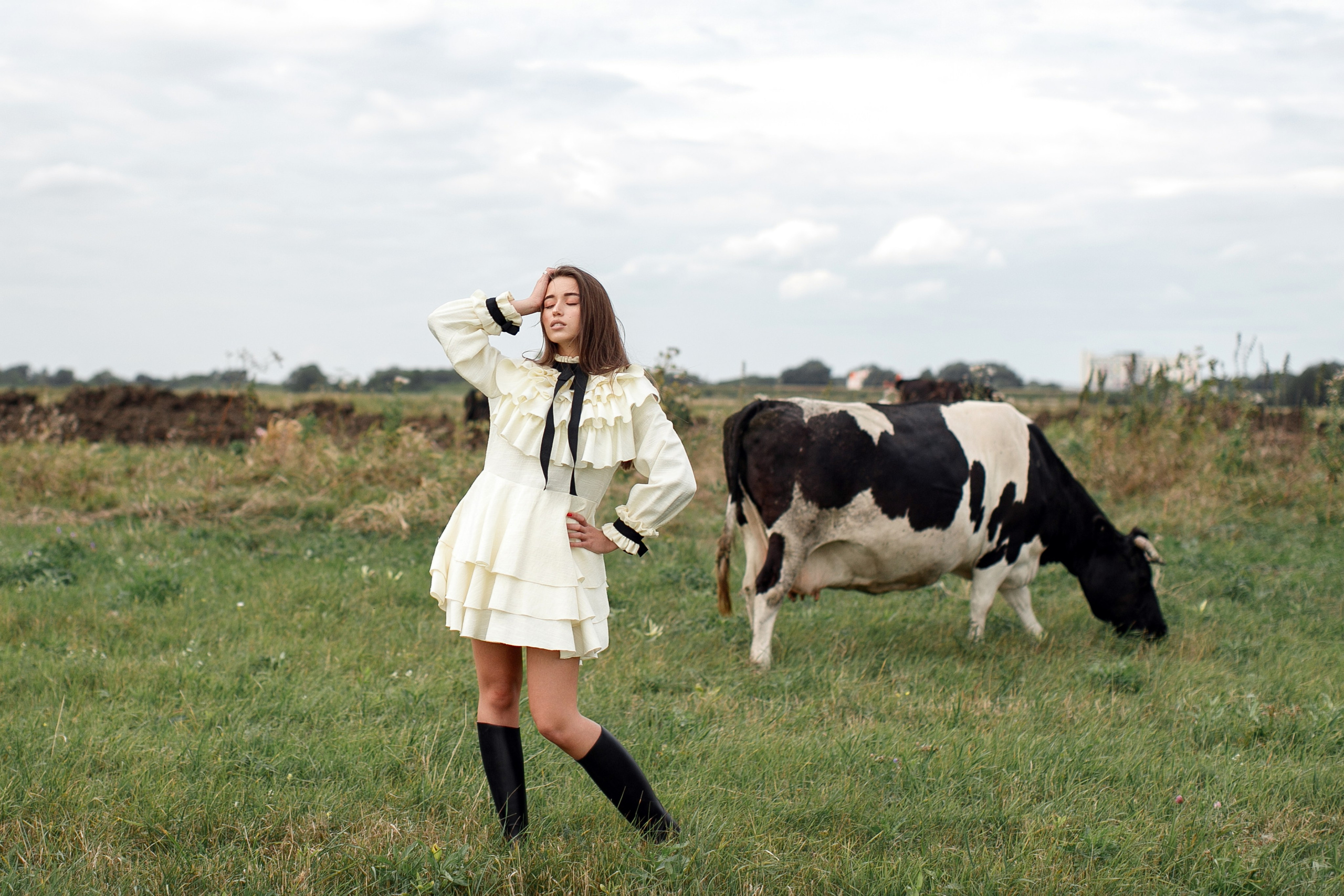 Фотосессия Полины у маяка. Свадебный фотограф Москва