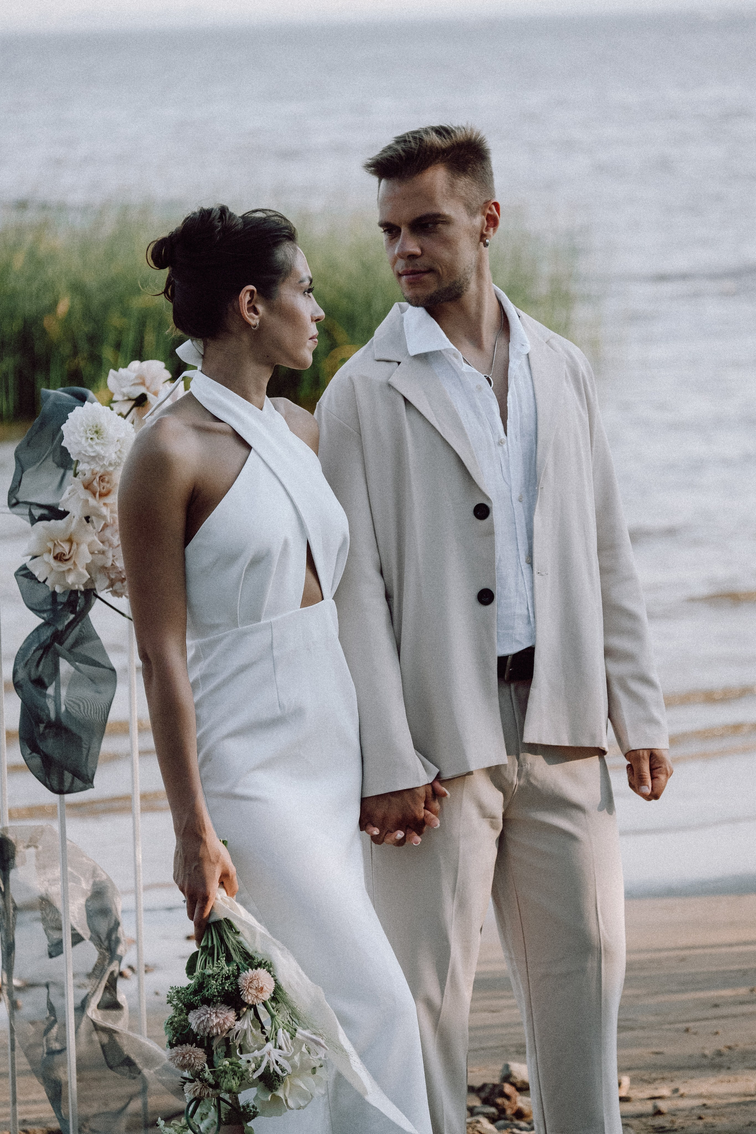 СВАДЕБНАЯ ФОТОСЕССИЯ ВЫЕЗДНОЙ ЦЕРЕМОНИИ (ФИНСКИЙ ЗАЛИВ). Профессиональный фотограф, Санкт-Петербург — Виктория Богомолова