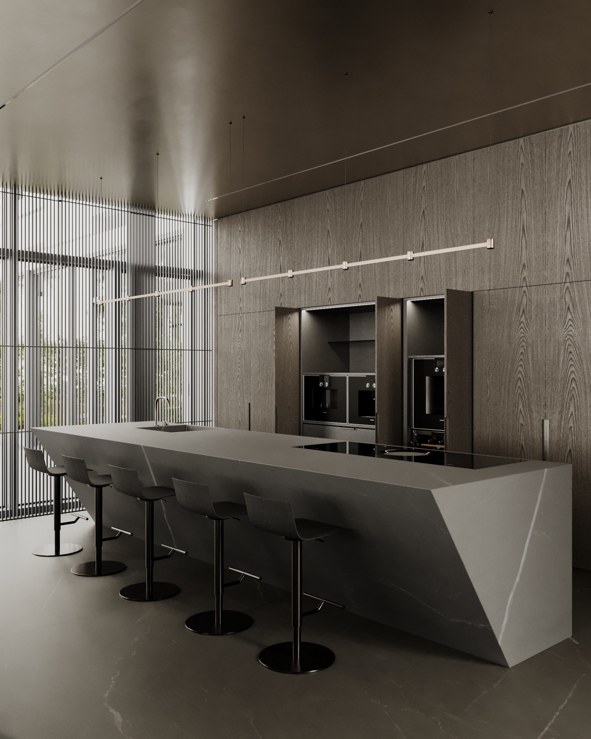 RIVER HOUSE /3000 sq m /24'. Интерьерное ателье numéro а