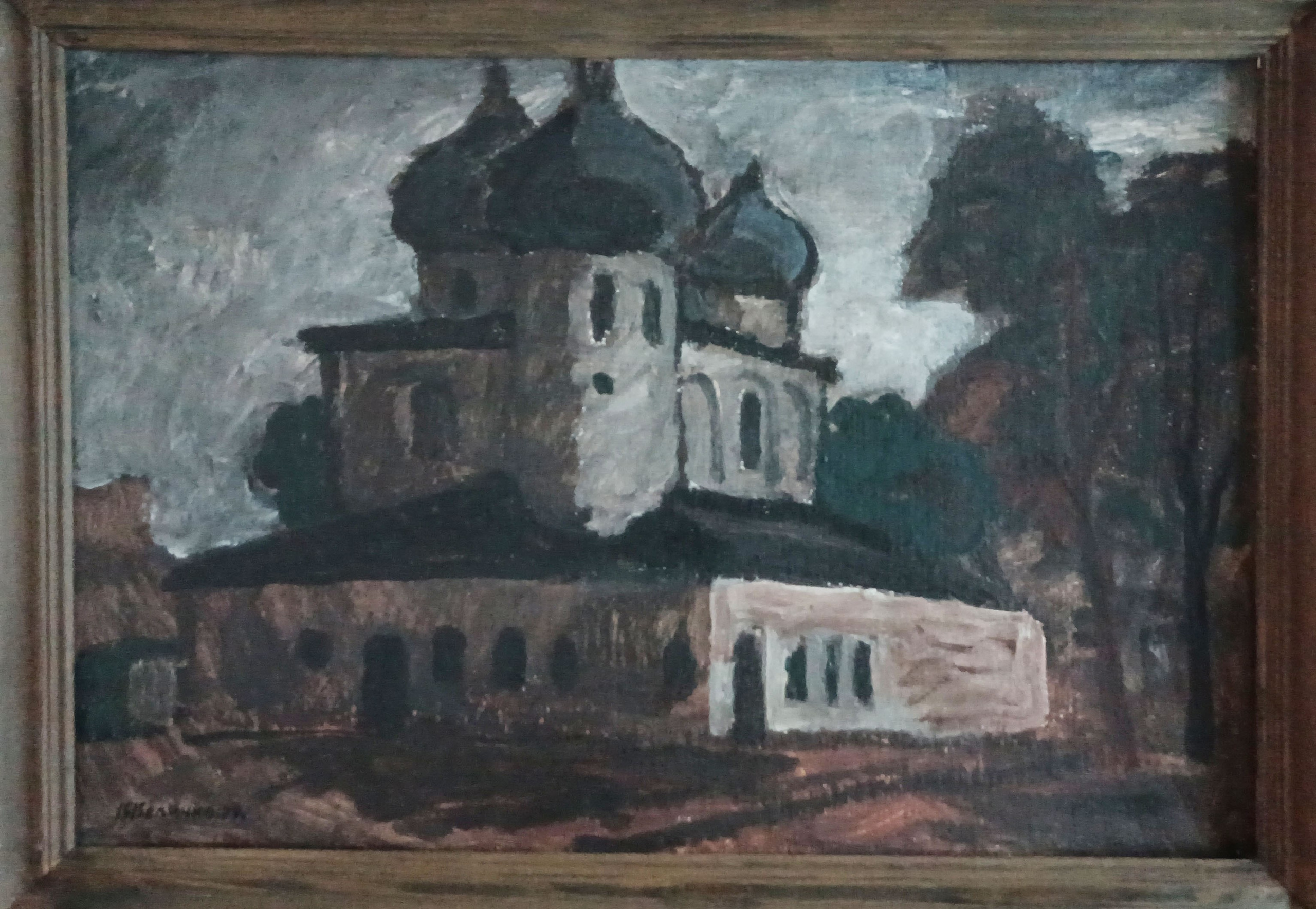 «Рождественский собор в Антониевом монастыре» 1979 год. Художник Величко Вадим Семёнович