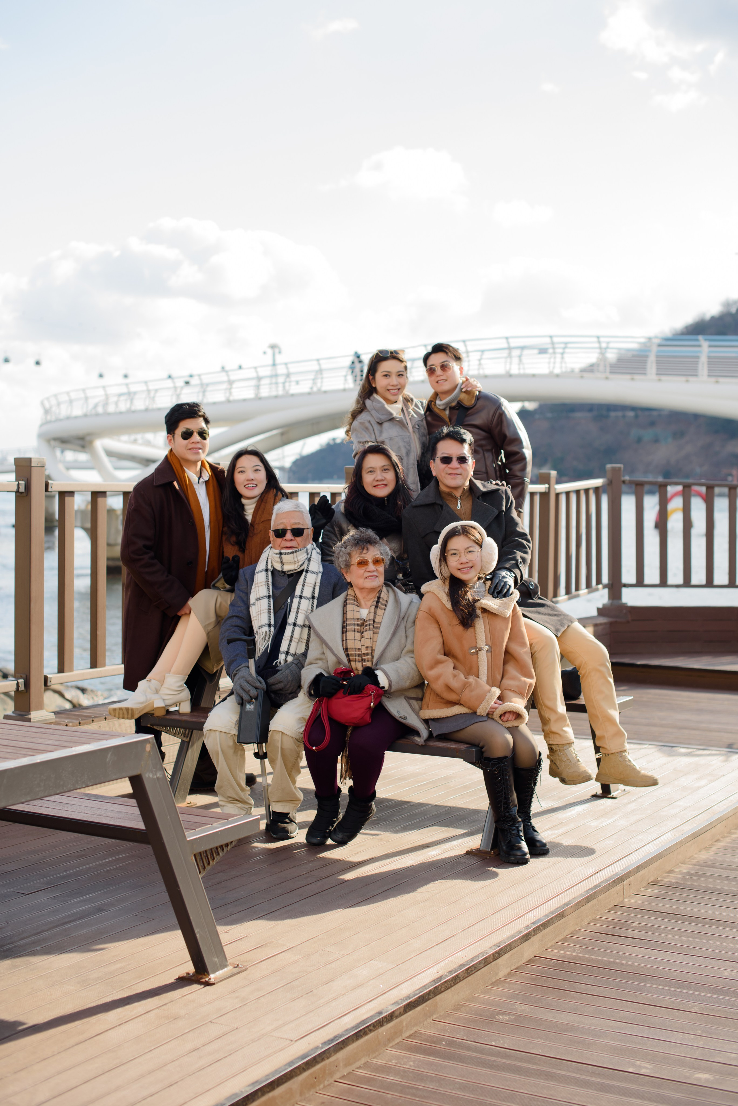 Family photoset on Songdo beach in Busan. Busan photographer | Фотограф Пусан