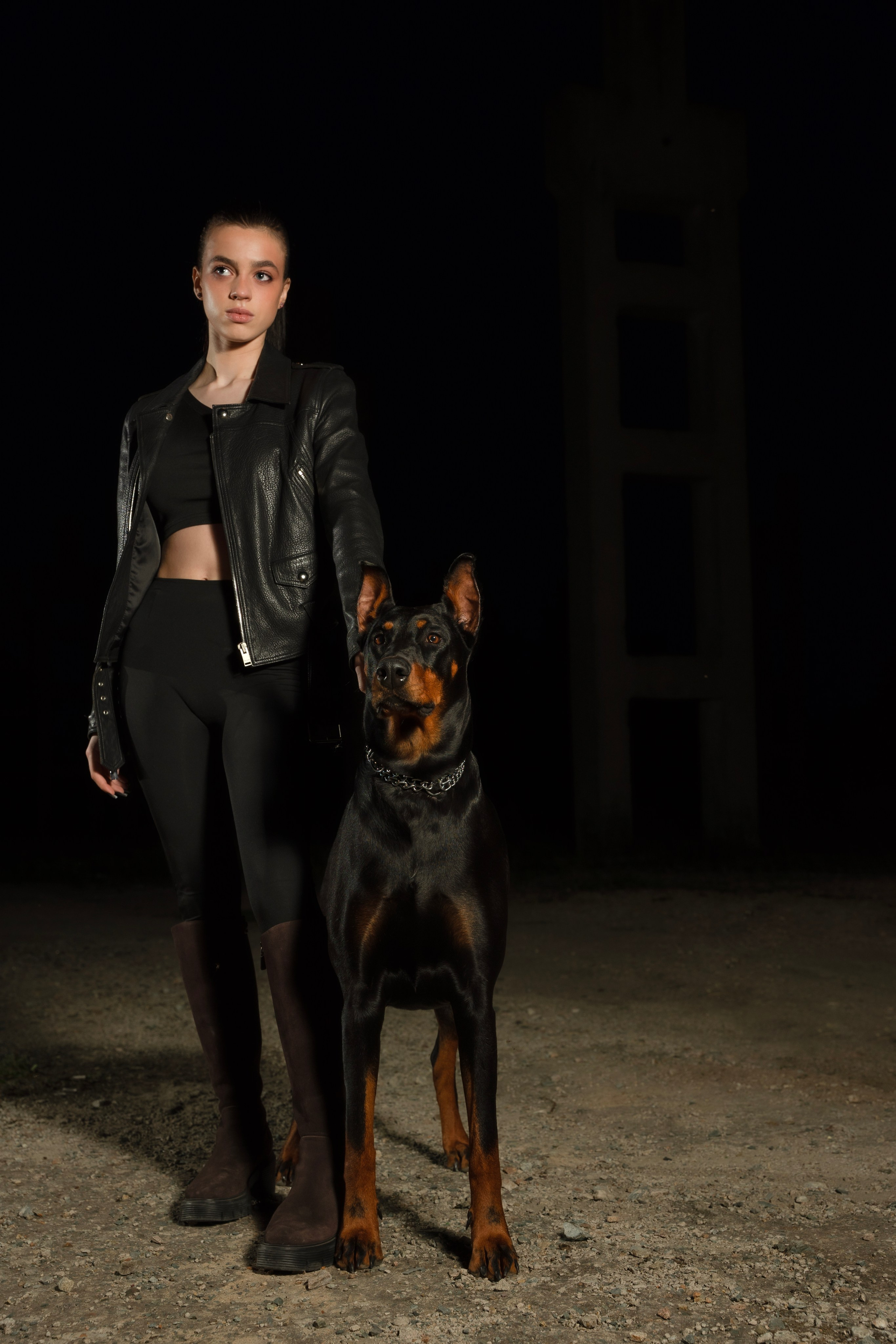 Съемка с доберманом. Женский, семейный фотограф в г. Уссурийске Марина Гусарова