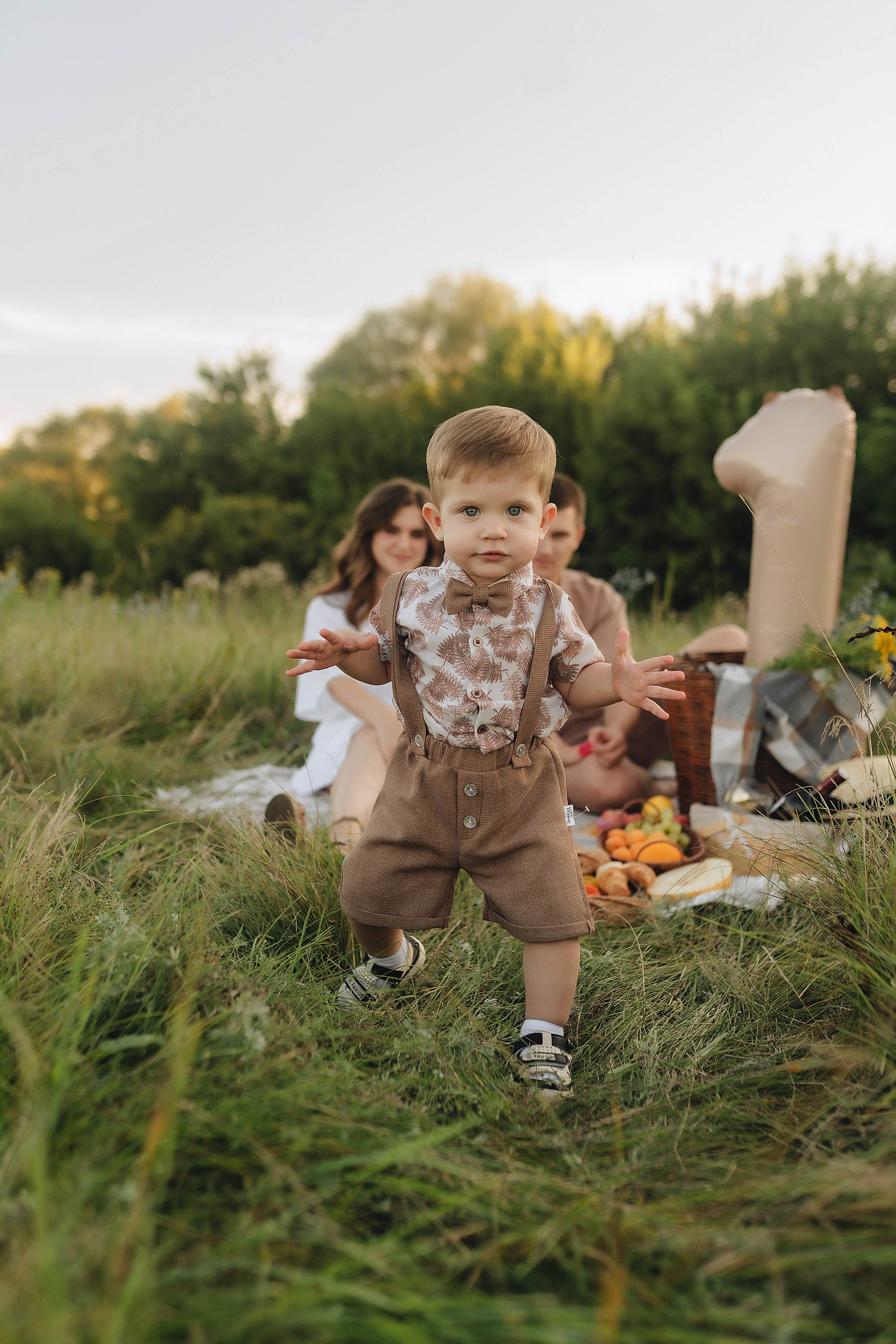 Светлана, Сергей и Женя | Семейная съемка на закате. Фотограф Карина Шмулёва. Воронеж и область