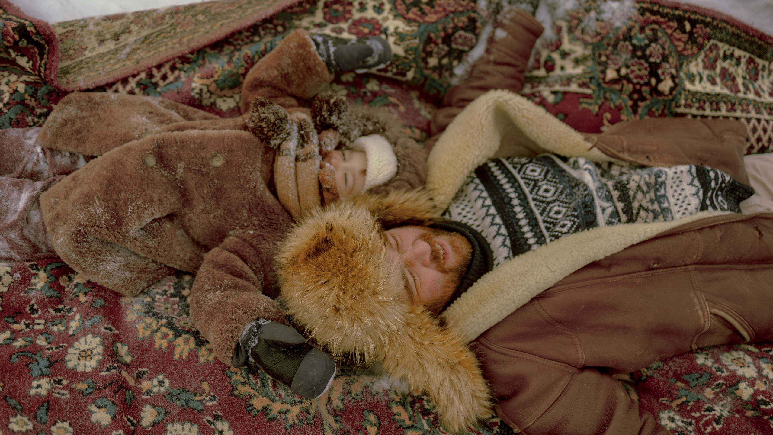 В снежном море на ковре‑корабле. Семейный и детский фотограф Рядчикова Екатерина Москва