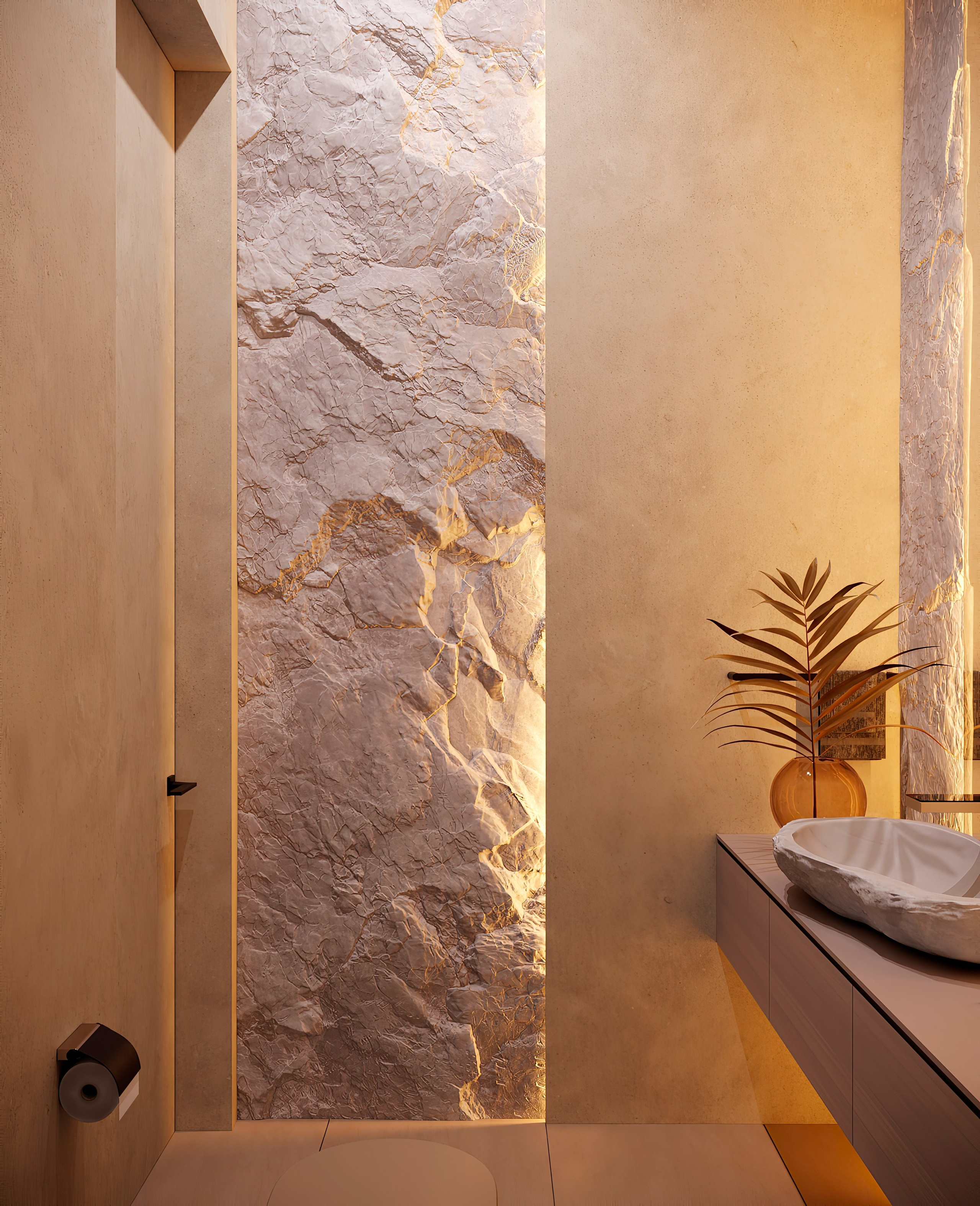 Виз гостевого санузла по дизайну Мартыновой Н. И Бородиной Е. Визуализатор Векшина Елена