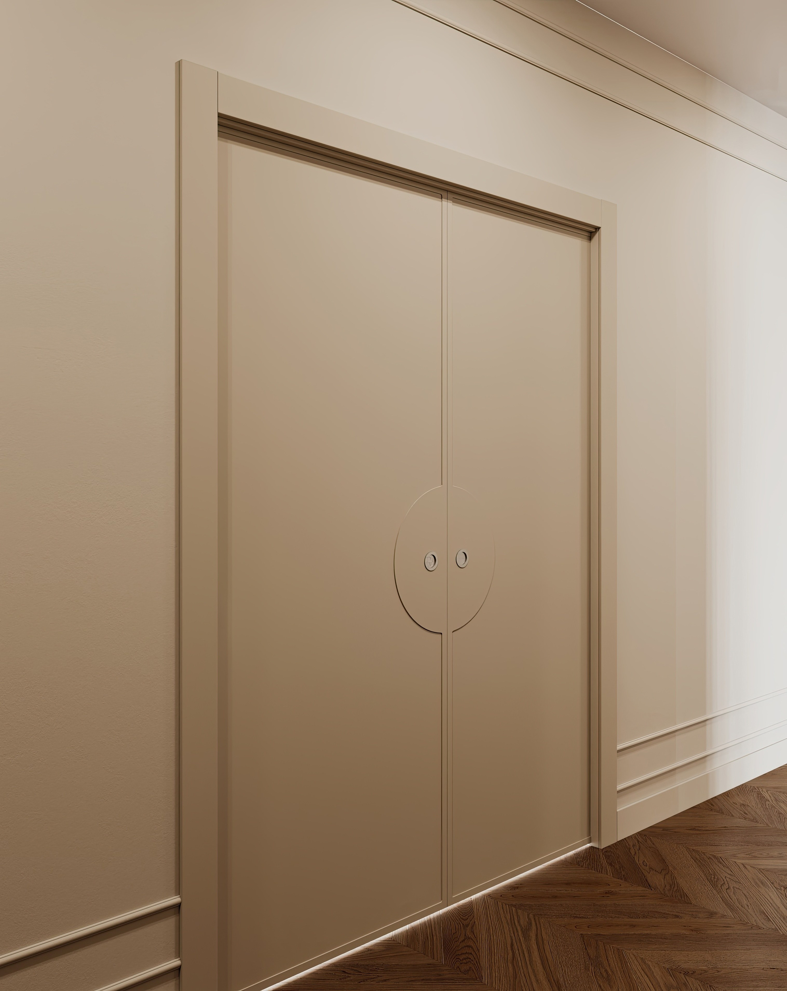 Полянка кухня-гостиная-прихожая-коридор. Визуализатор Векшина Елена