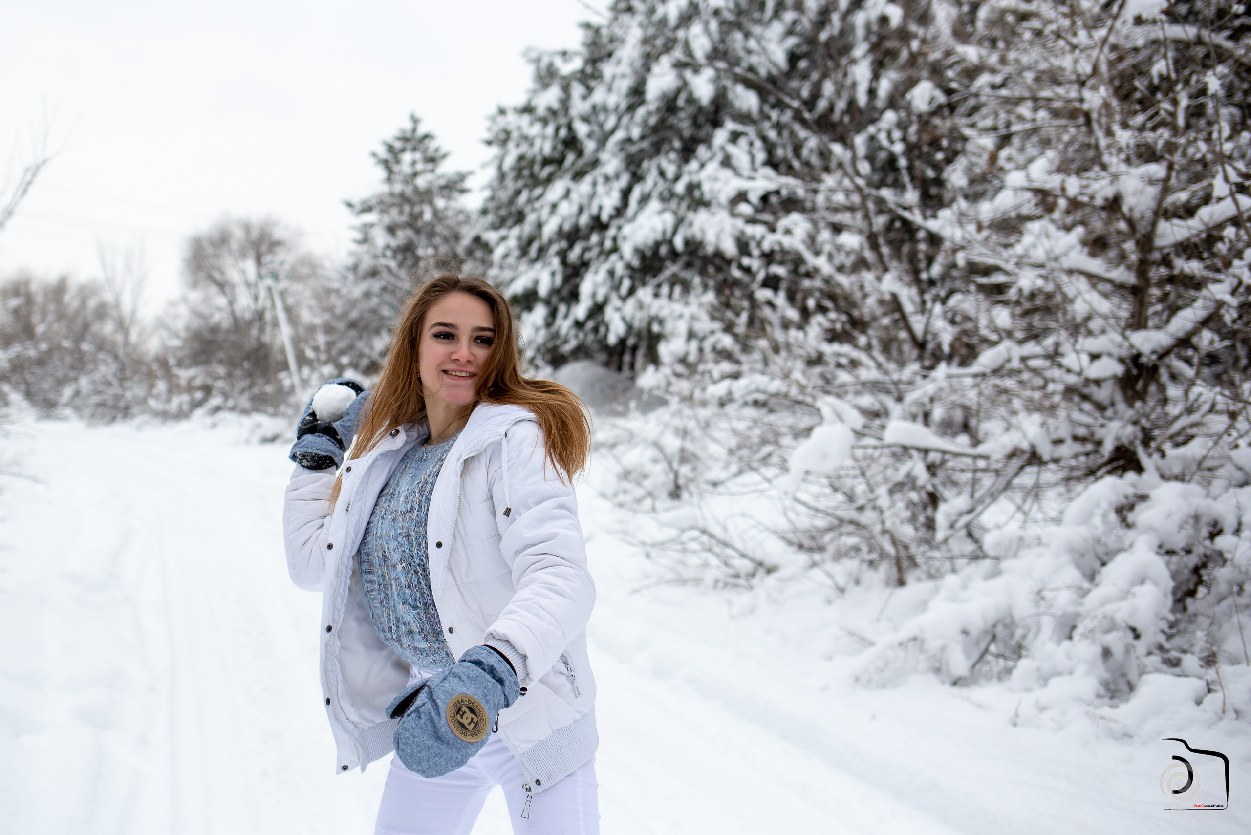 Зима.Снежки. Фотограф Сергей Горбачёв
