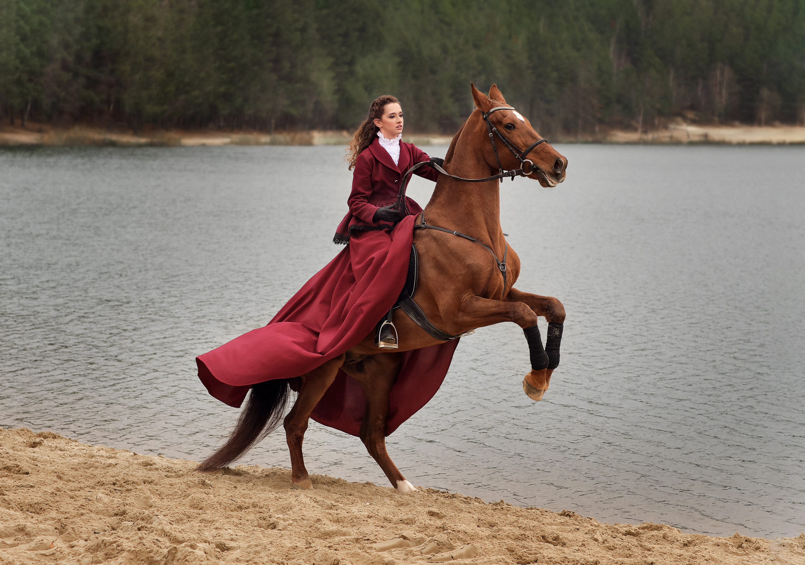 Анна, конная прогулка