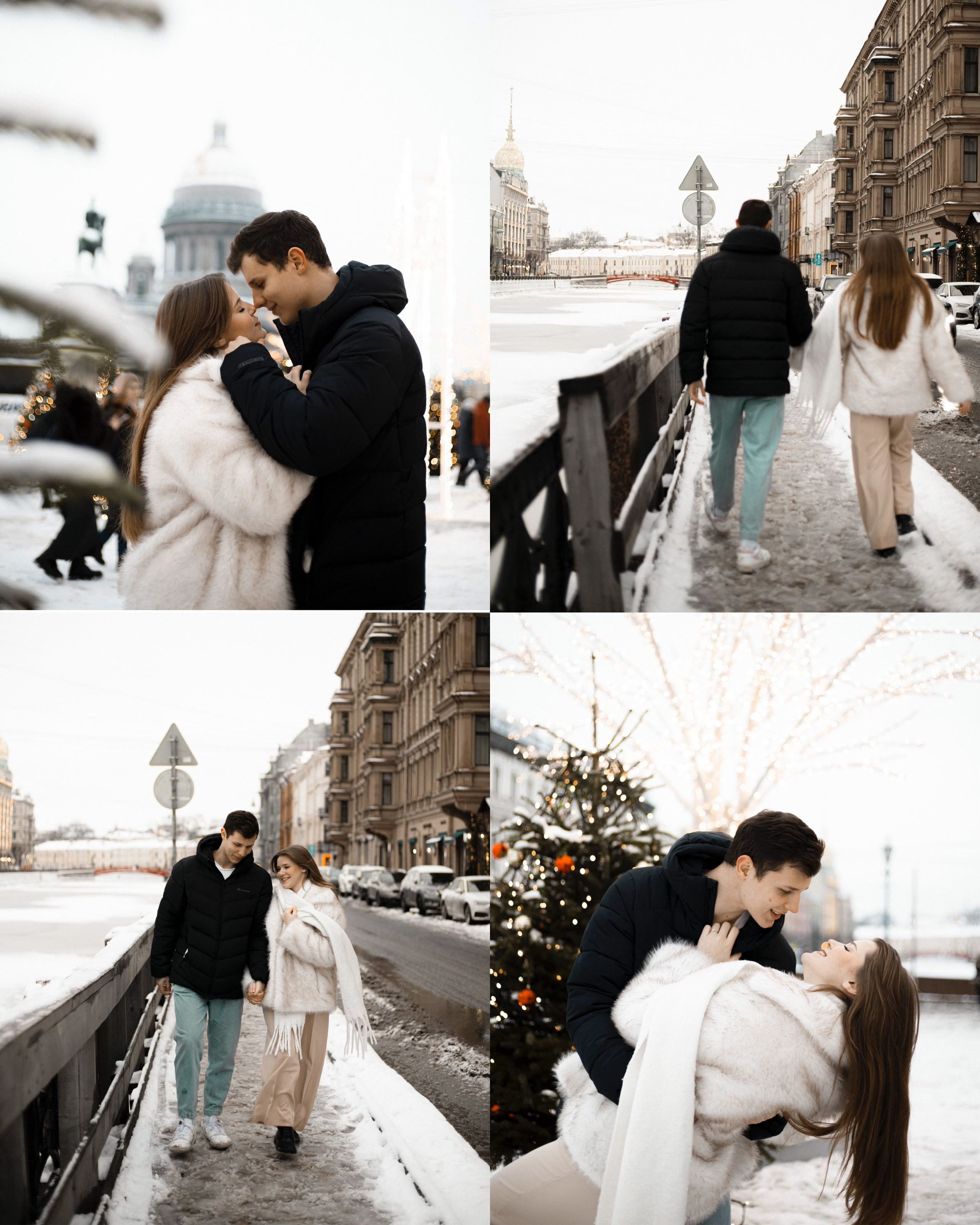 Lovestory: зимняя Исаакиевская площадь