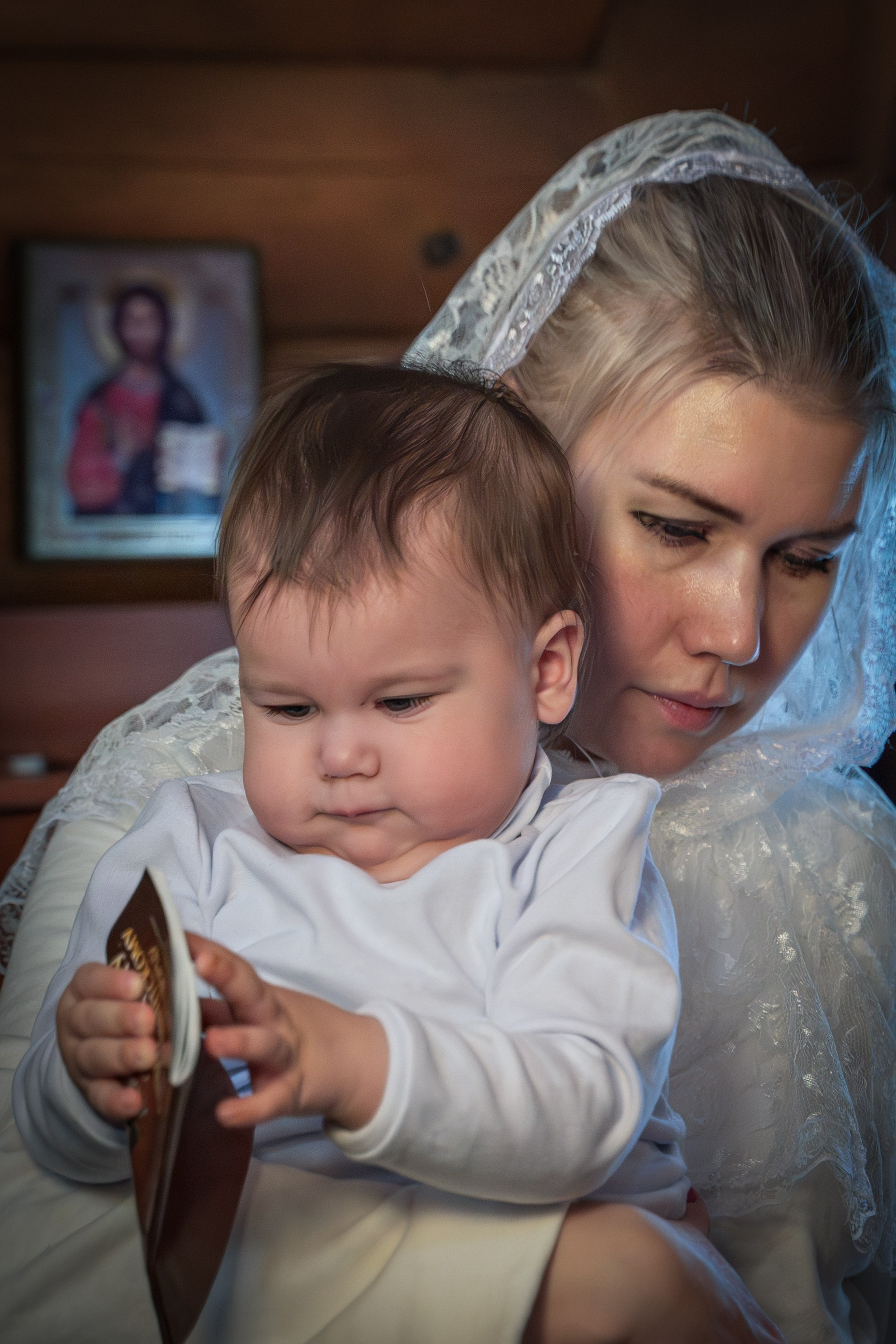 Крещение в Никольском храме д. Островцы