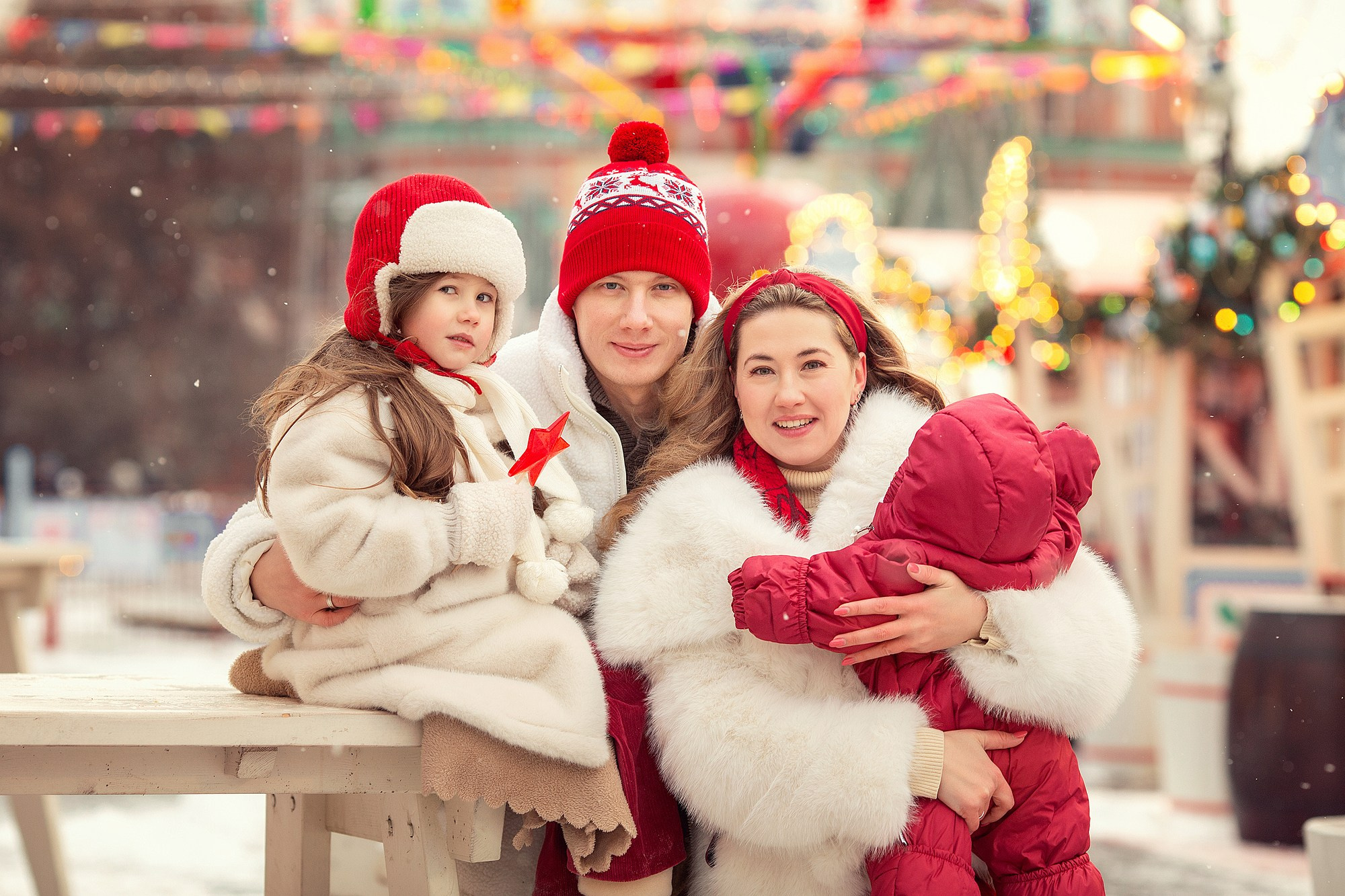 Атмосферная фотосессия на новогодней ярмарке. Семейный фотограф Татьяна Надеждина | Москва, Московская область, Ярославль
