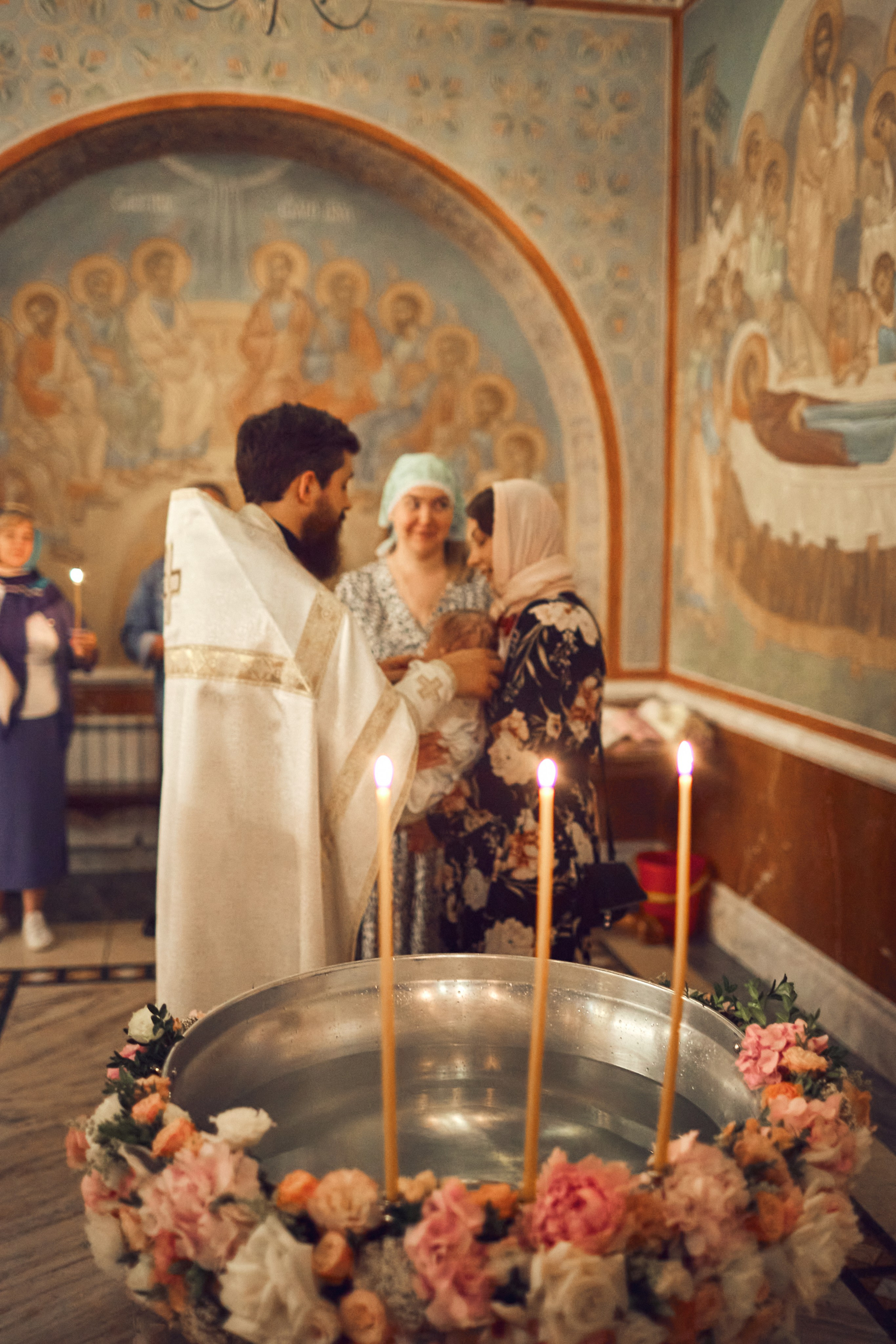 Таинство Крещения. Фотограф Москва|Ясенево Яна Новокрещенных